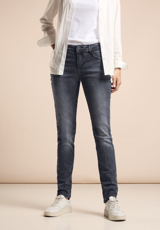 Street One Jeans im Casual Fit - Farbe: grau