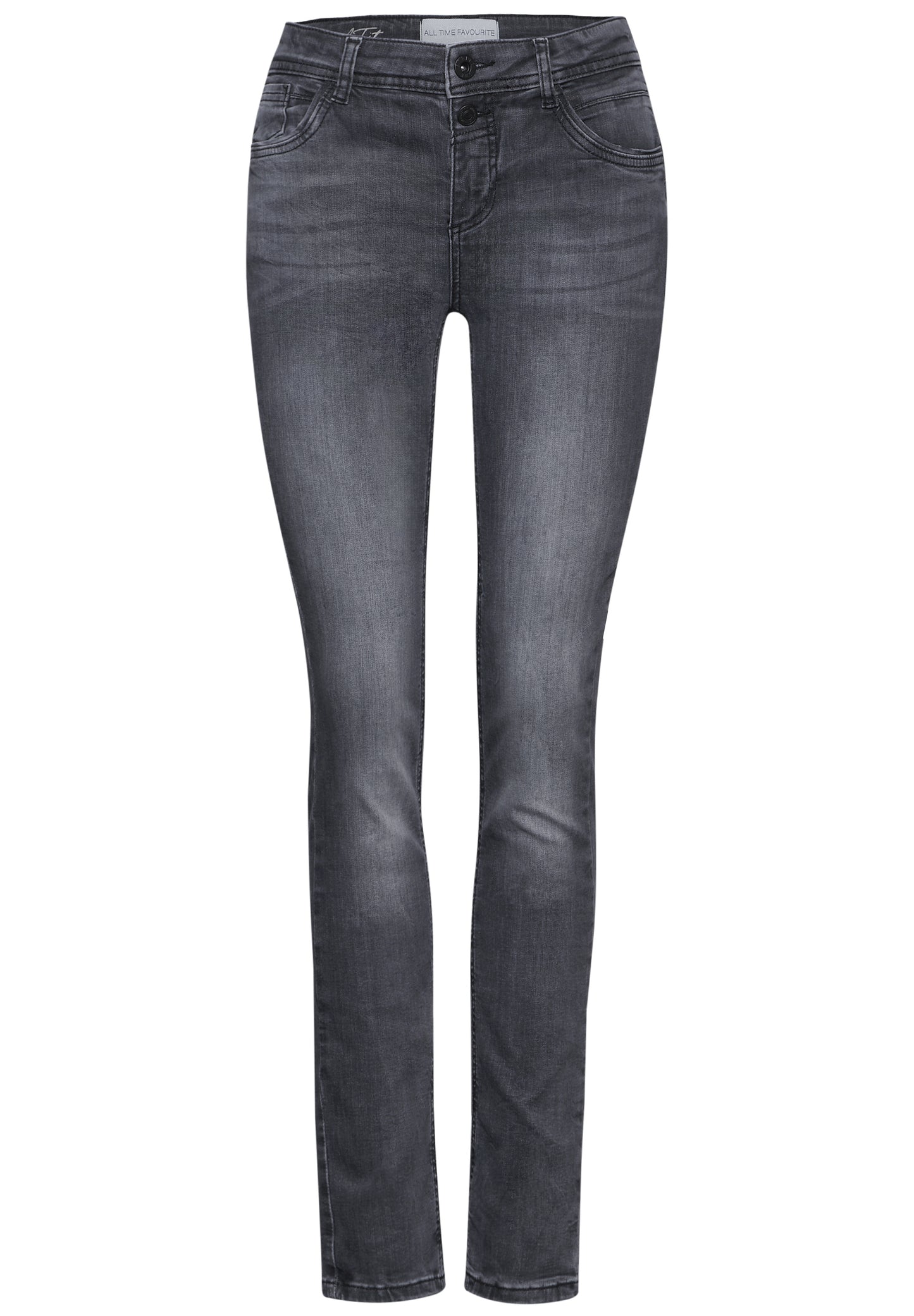 Street One Jeans im Casual Fit - Farbe: grau