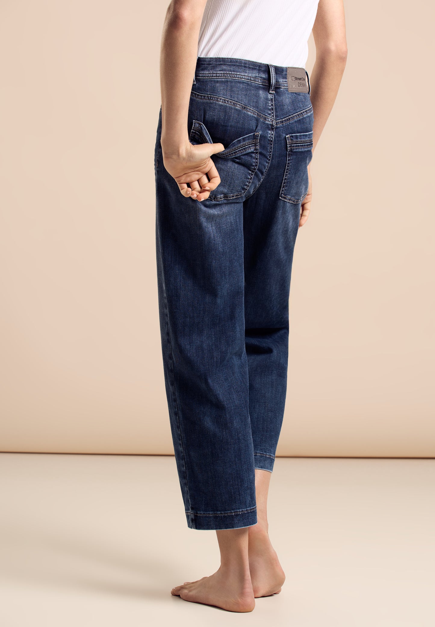 Street One Jeans mit Straight Legs - Farbe: authentic indigo wash