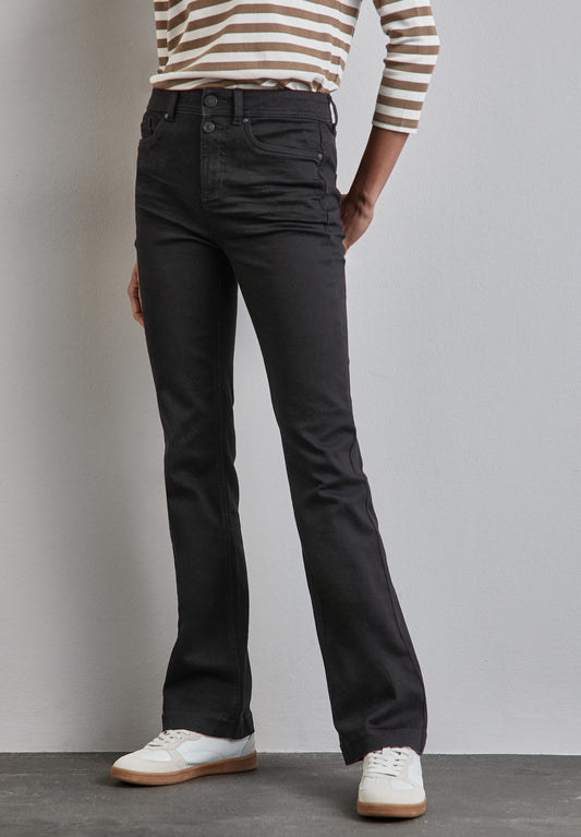 Street One Bootcut Jeans Hose - Farbe: schwarz