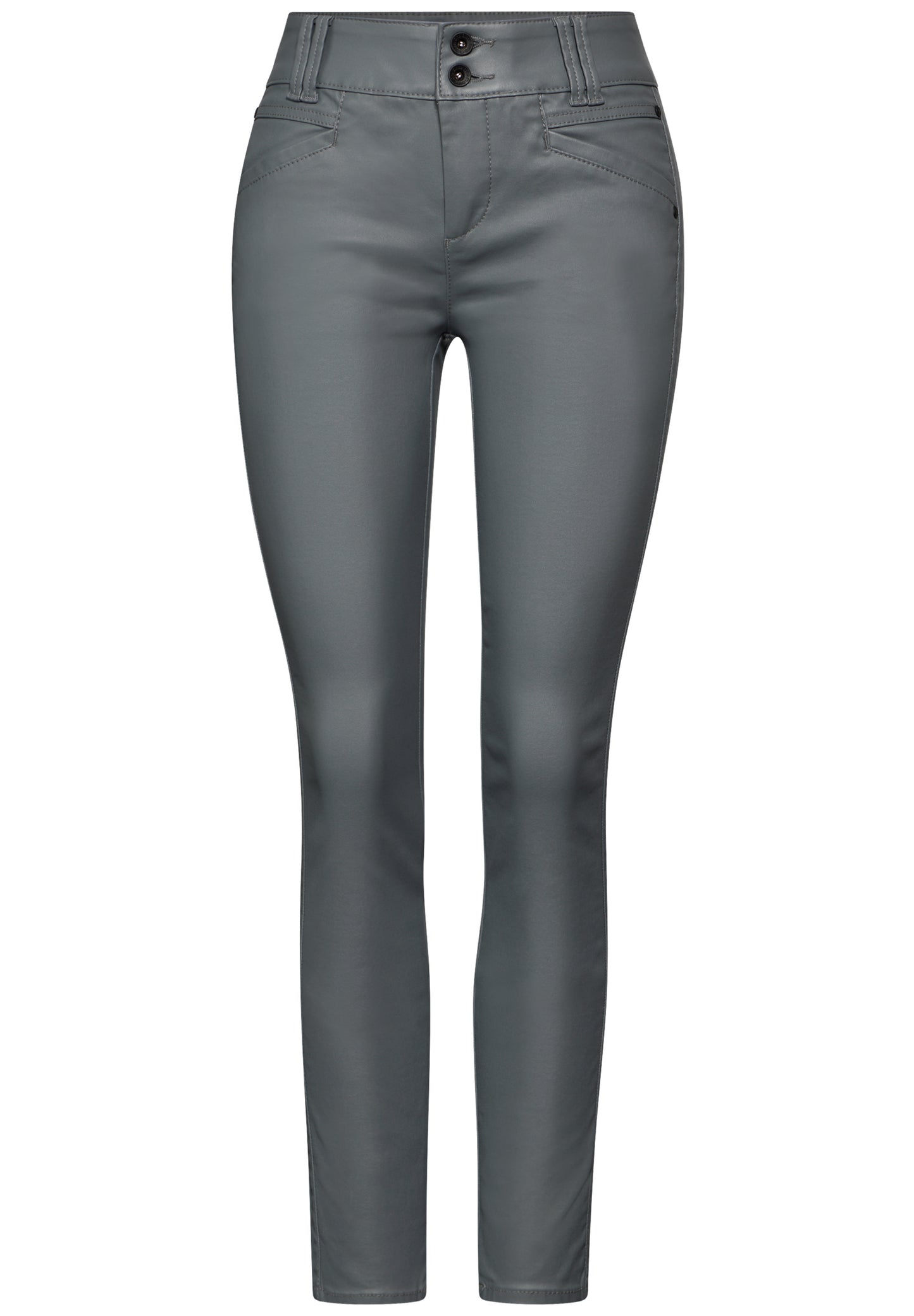 Street One Beschichtete Hose - Farbe: grau