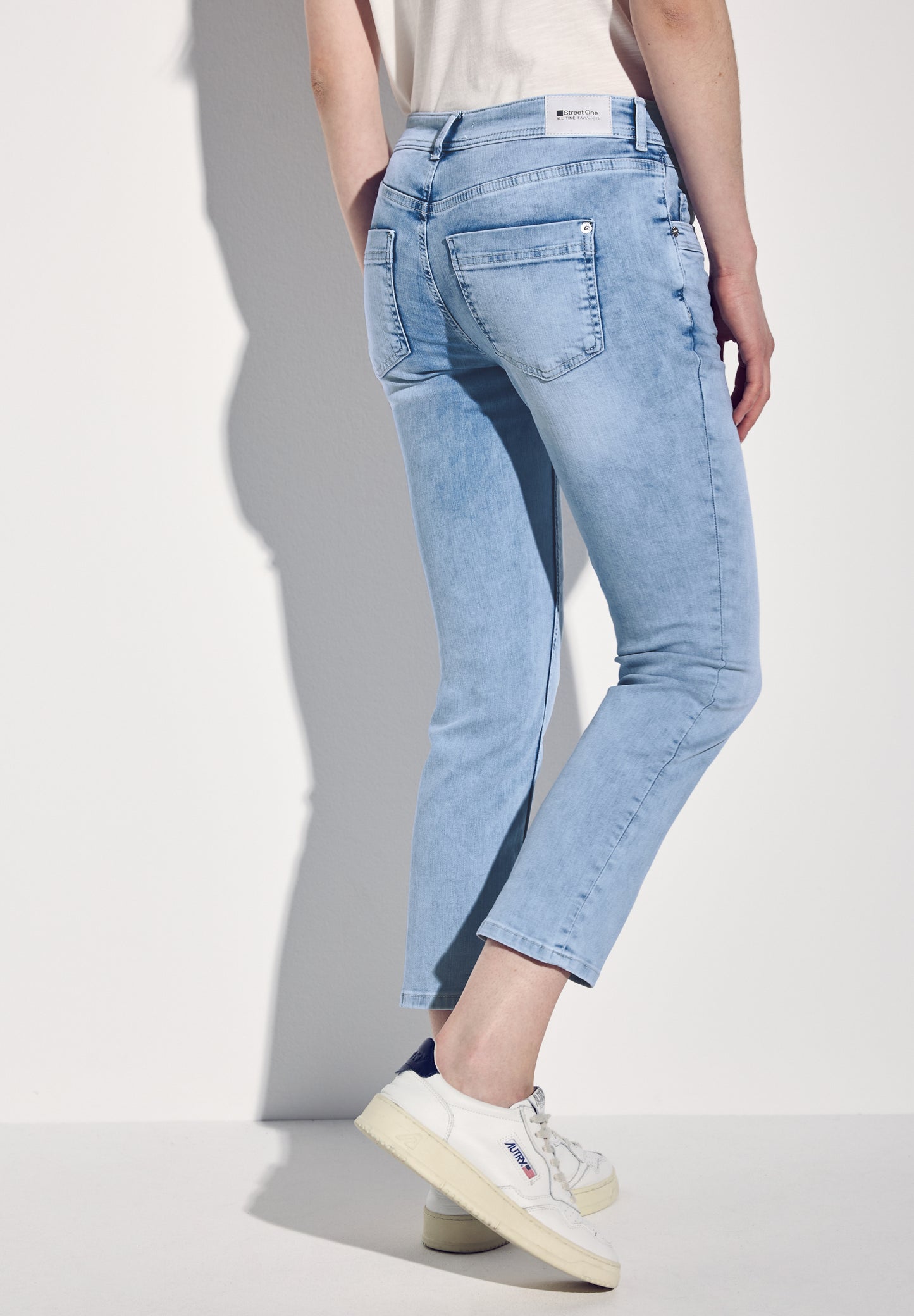 Street One 7/8-Jeans im Casual Fit - Farbe: Ultra Bleach Random Washed