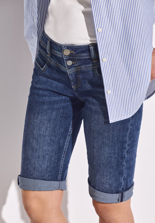 Street One Bermuda Jeans - Farbe: Medium blue random