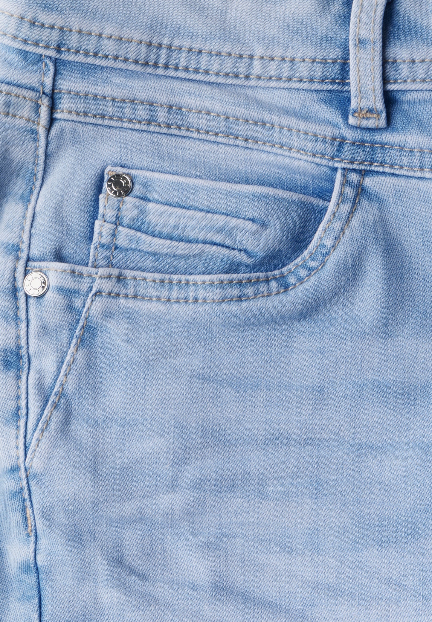 Street One Bermuda Jeans - Farbe: Light Blue Random Washed