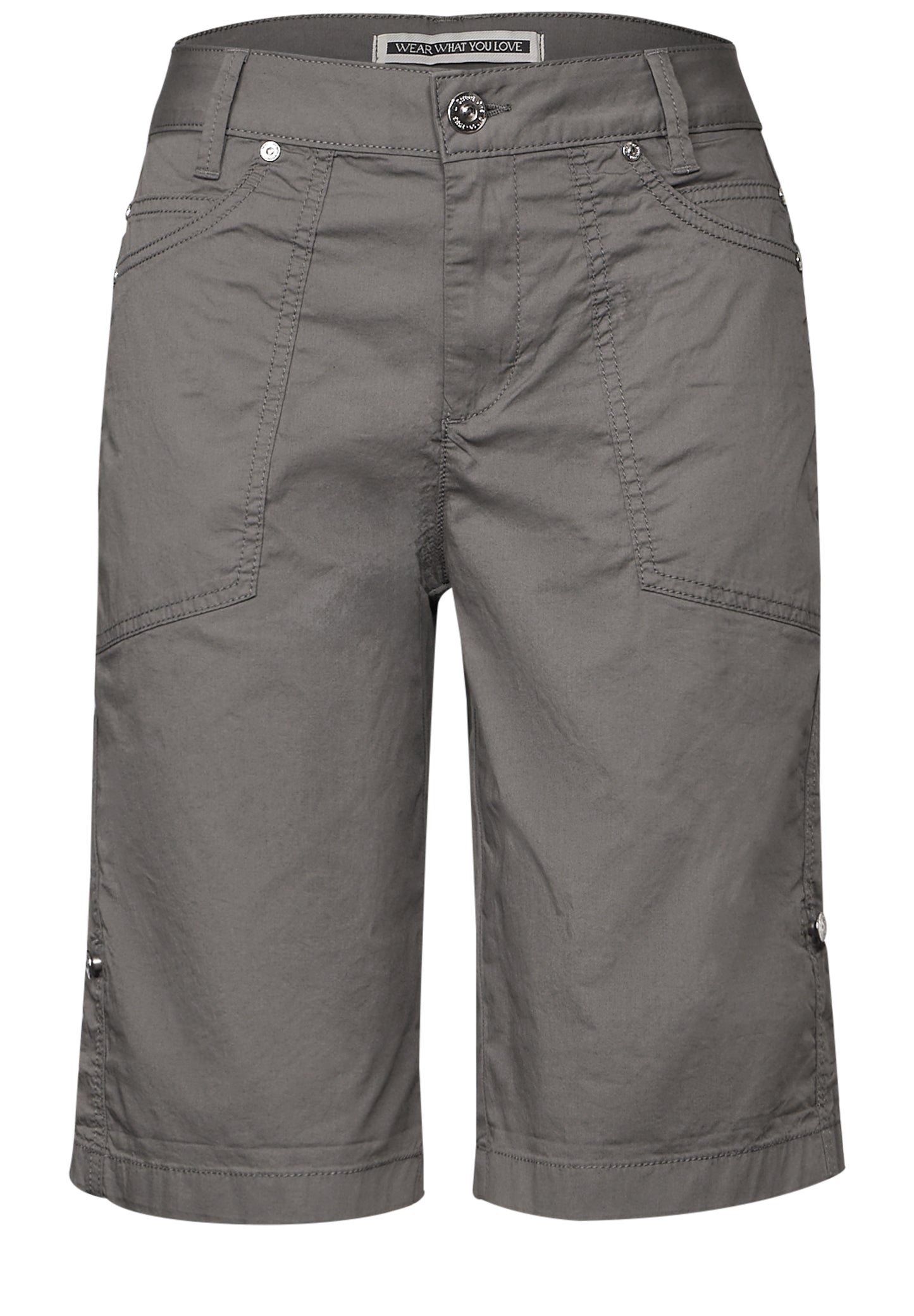 Street One Bermuda mit Turn-Up - Farbe: overcast grey