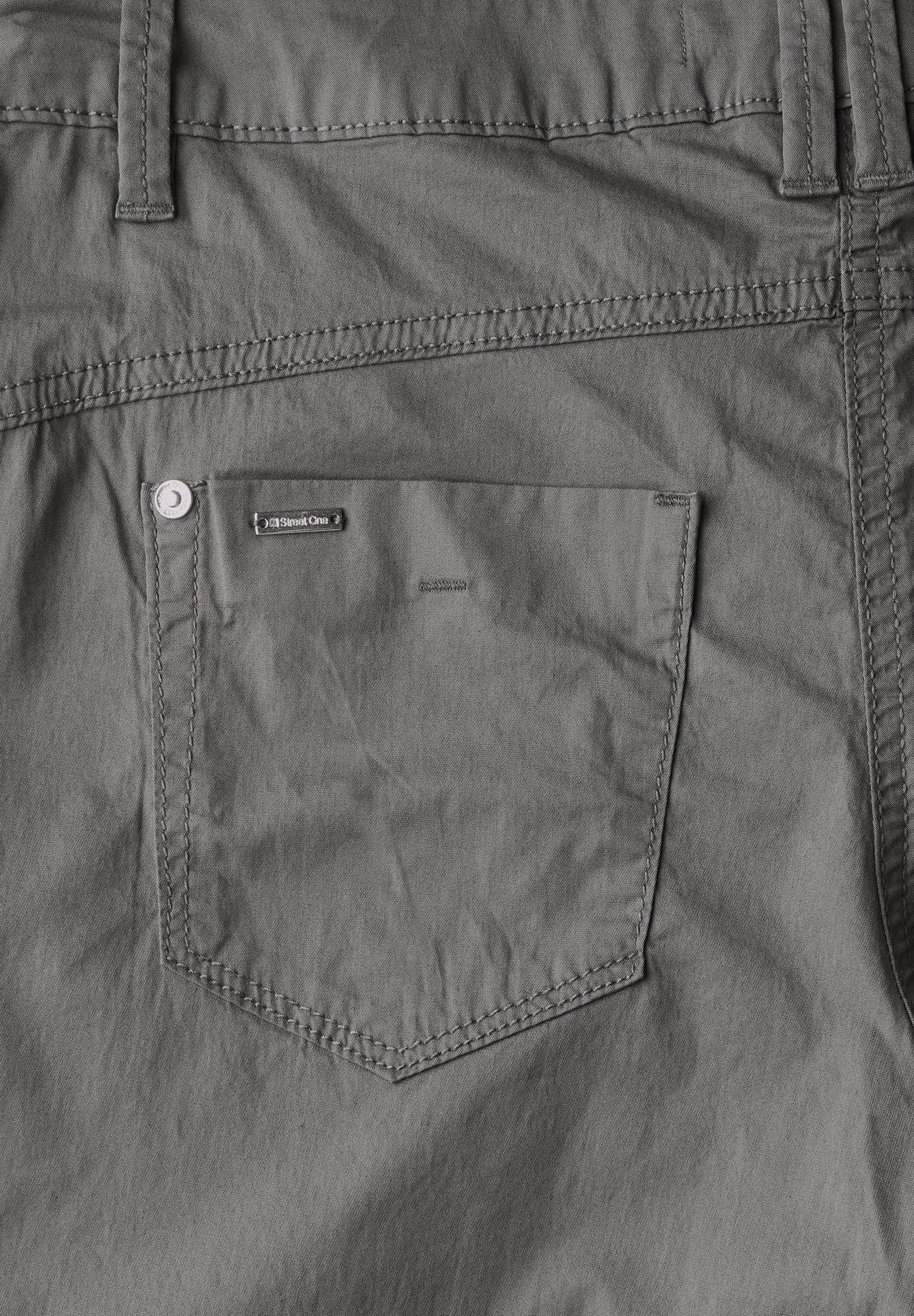 Street One Bermuda mit Turn-Up - Farbe: overcast grey