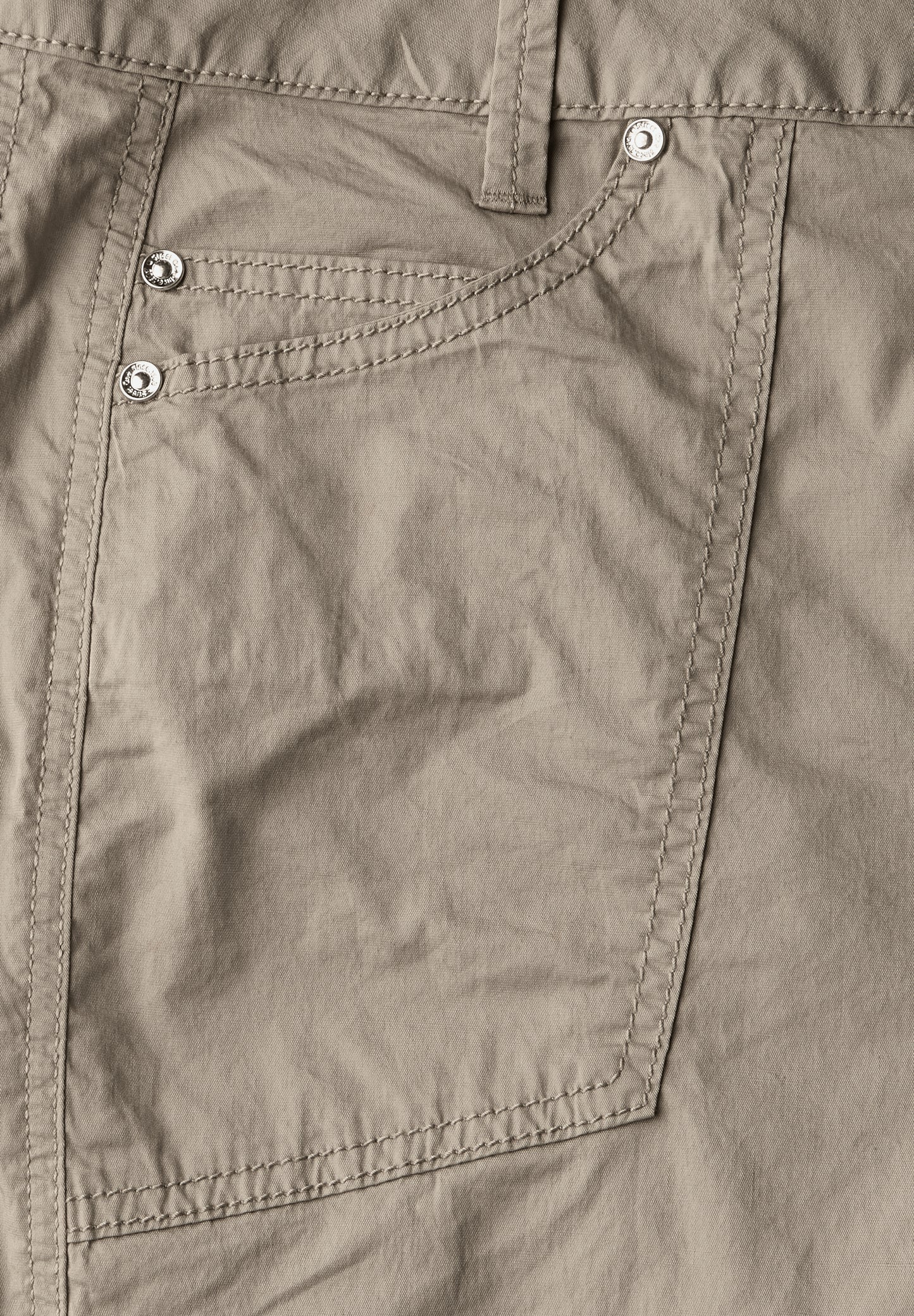 Street One Bermuda mit Turn-Up - Farbe: buff grey