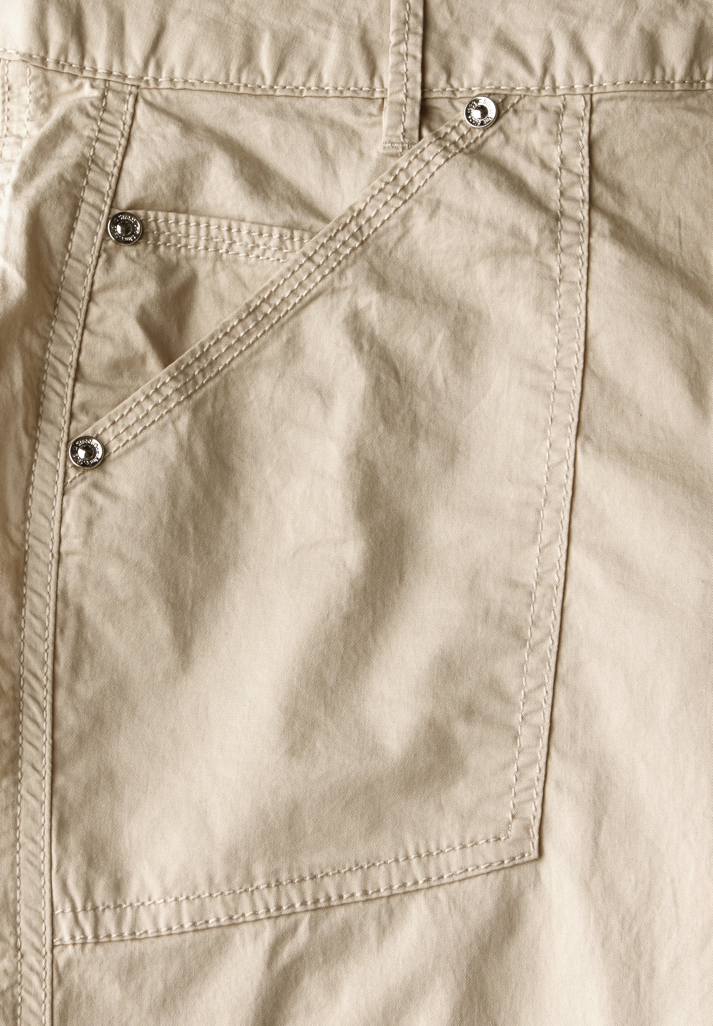 Street One 3/4 Satin Hose mit Taschen - Farbe: barley beige