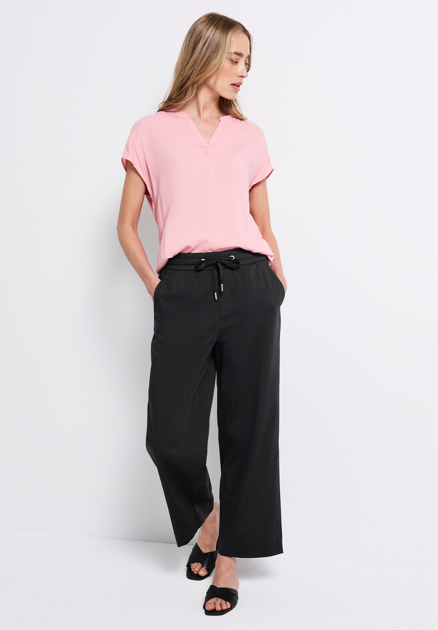 Street One Straight Leg Hose - Farbe: Black