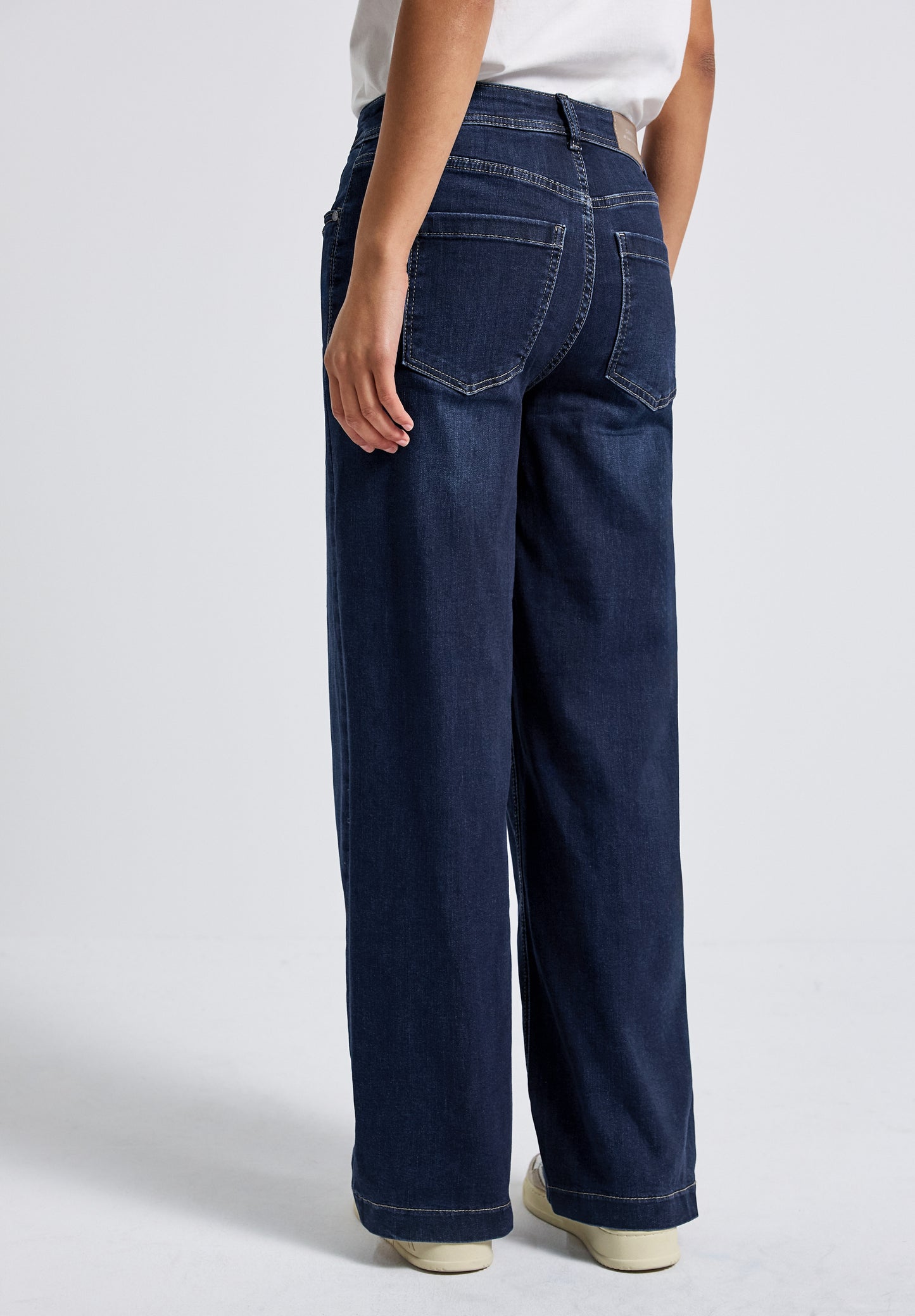 Street One Wide Leg Jeans - Farbe: deep indigo soft washed