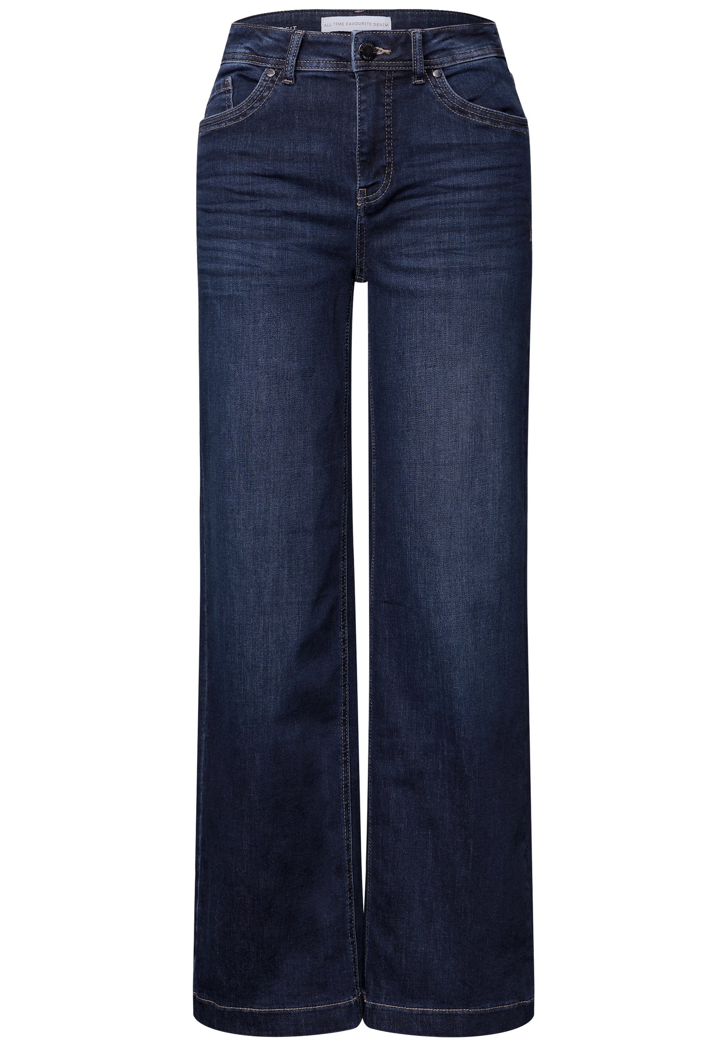 Street One Wide Leg Jeans - Farbe: deep indigo soft washed