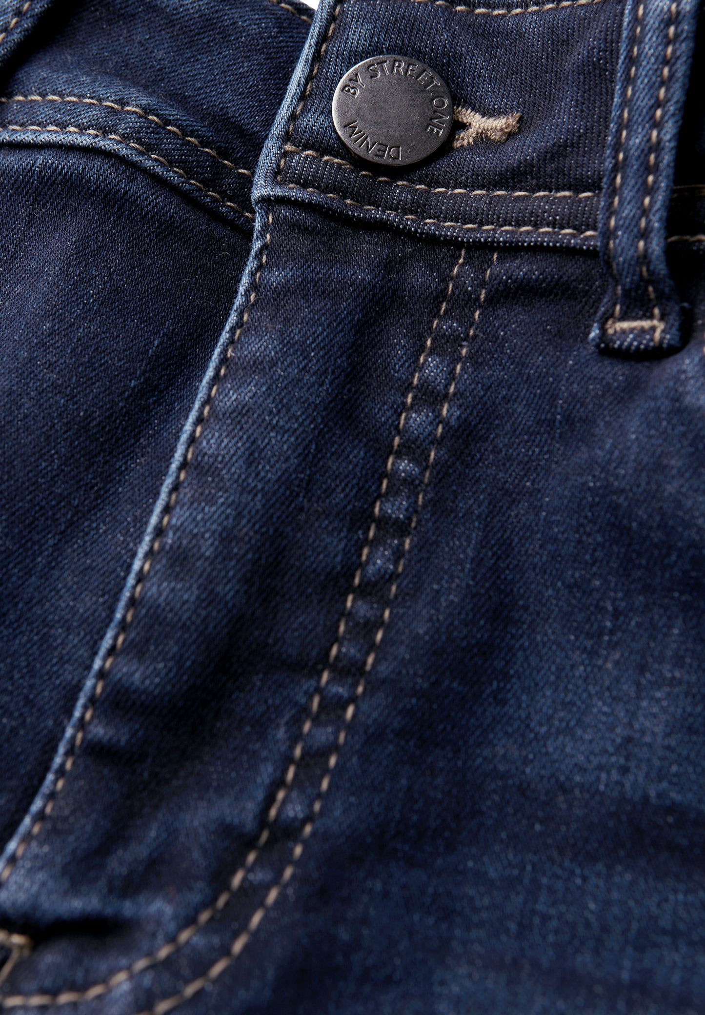 Street One Wide Leg Jeans - Farbe: deep indigo soft washed