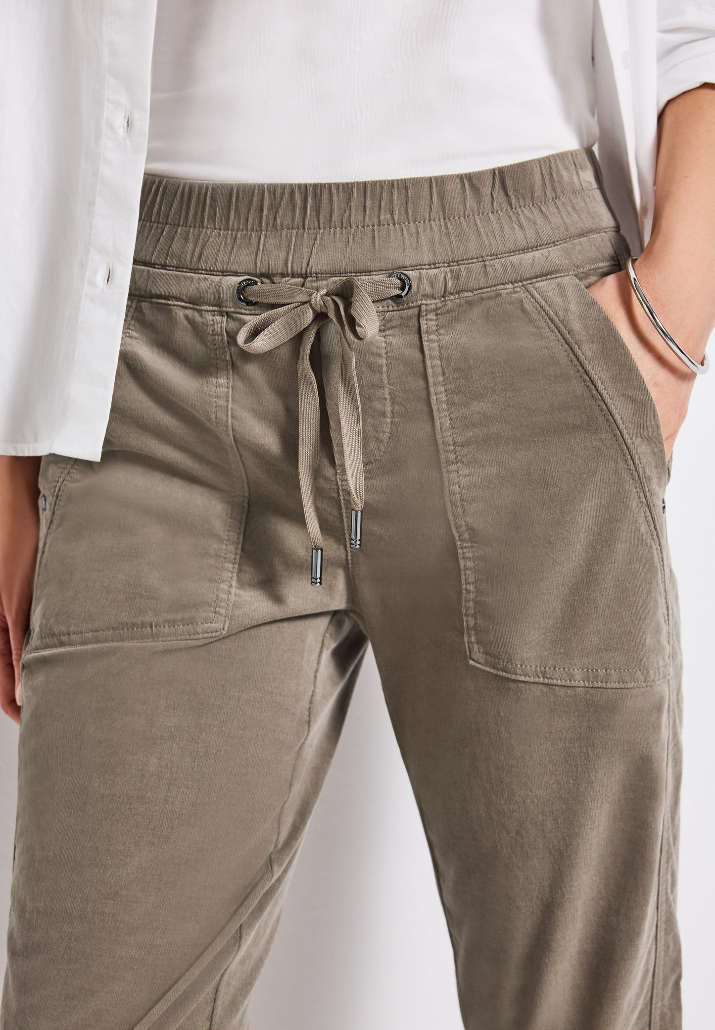 Street One Loose Fit Cordhose - Farbe: bark brown