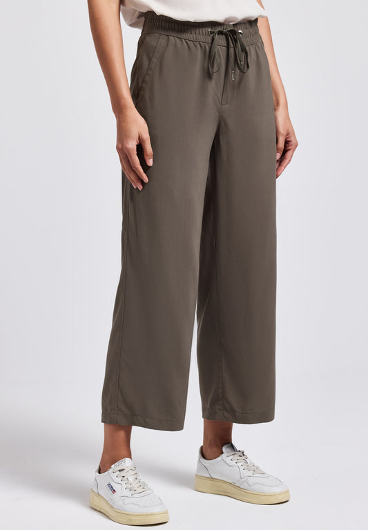 Street One Wide Leg Hose - Farbe: nomad brown