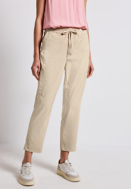 Street One Loose Fit Hose mit Taschen - Farbe: coastal beige