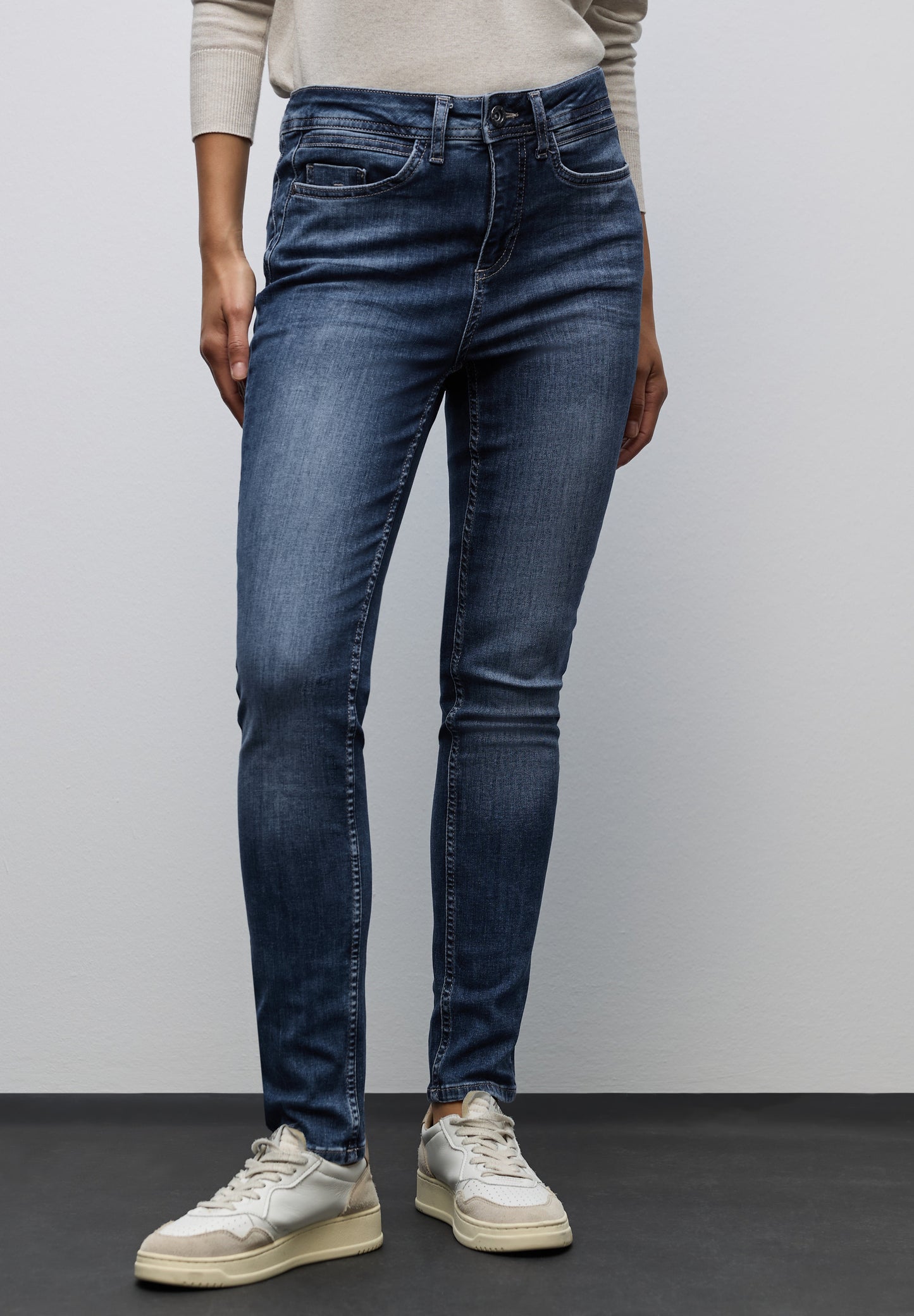 Street One Slim Fit Jeans - Farbe: Dark Blue Random