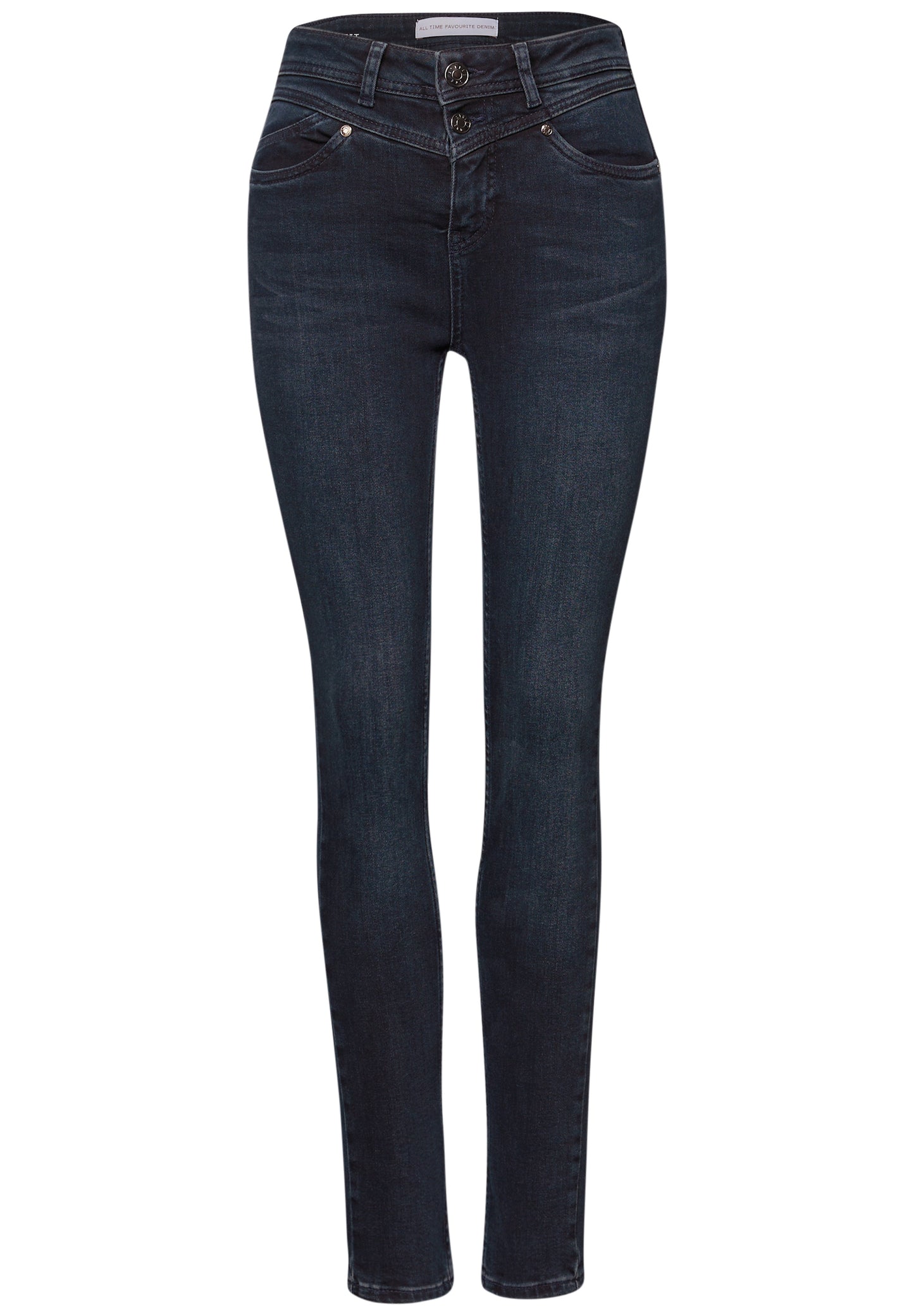 Street One Slim Fit Jeans - Farbe: blue black washed