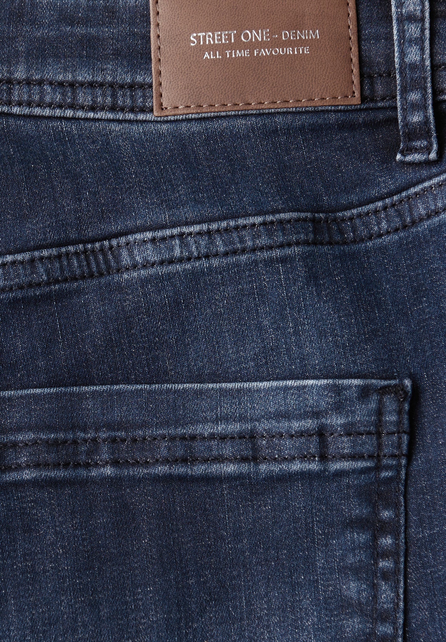 Street One Bootcut Jeans - Farbe: blue black random washed