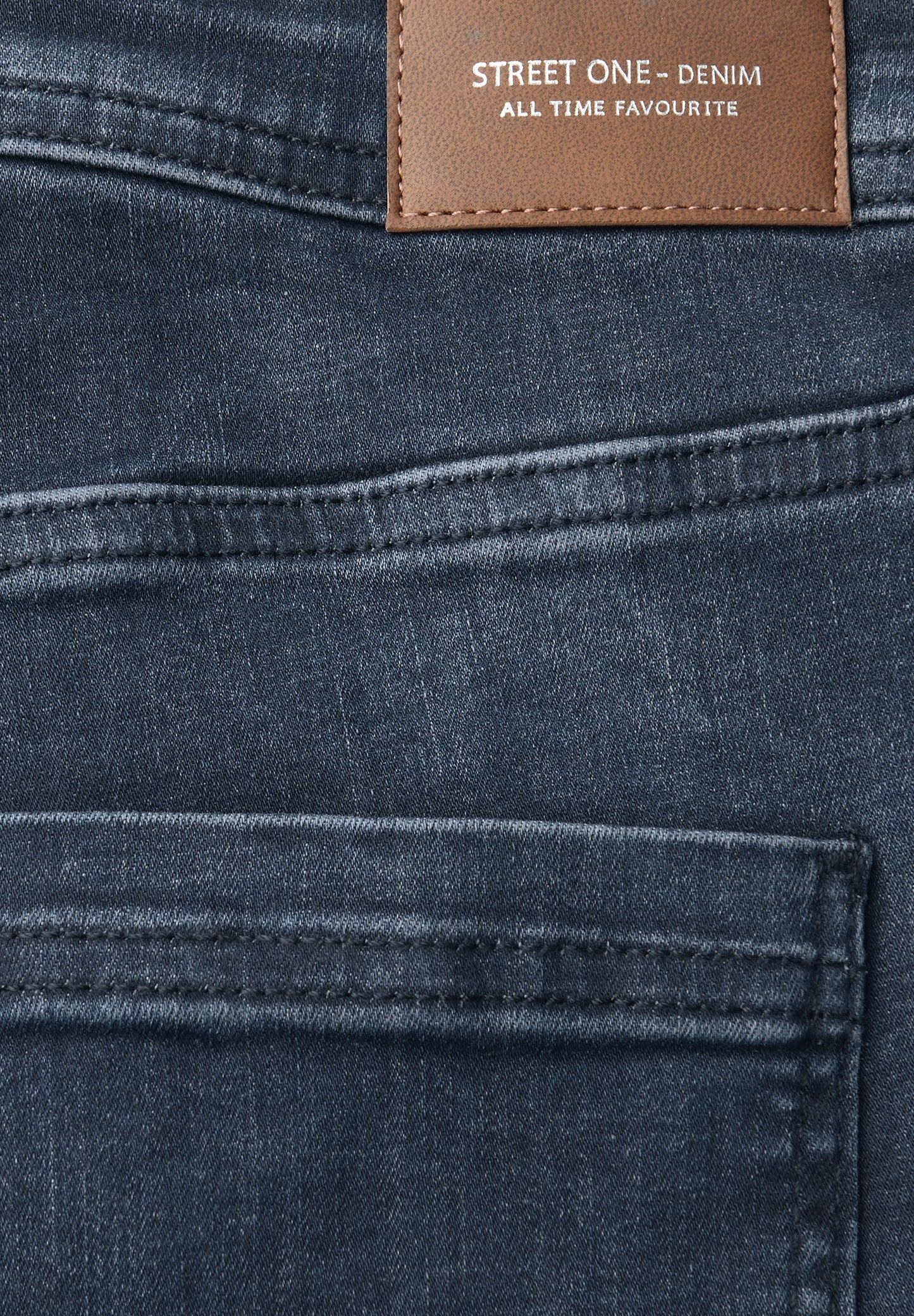 Street One Bootcut Jeans - Farbe: blue black random washed