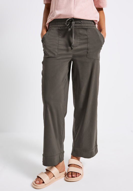 Street One Casual Fit Hose mit Turn-Up - Farbe: nomad brown