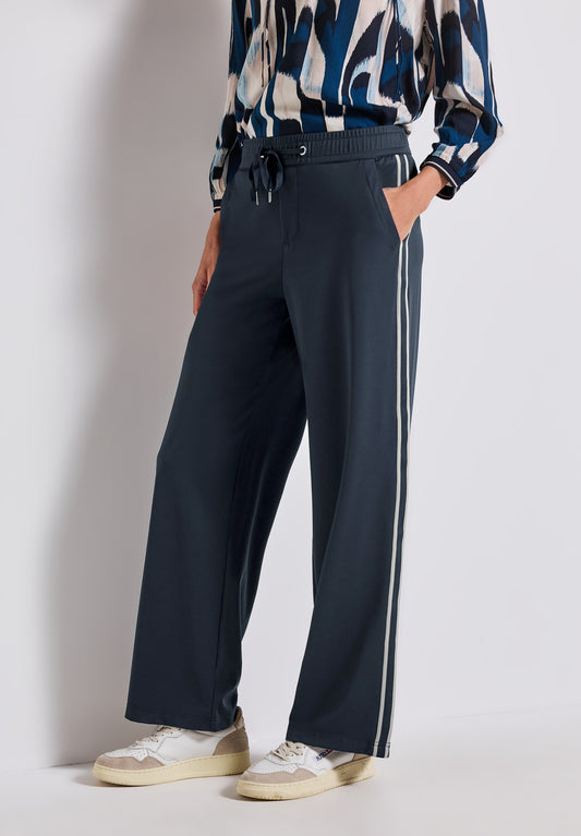 Street One Hose mit Gallonstreifen - Farbe: deepwater blue