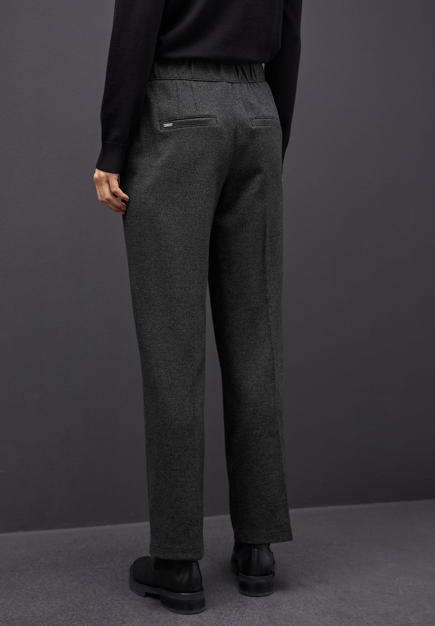 Street One Straight Leg Hose - Farbe: Black