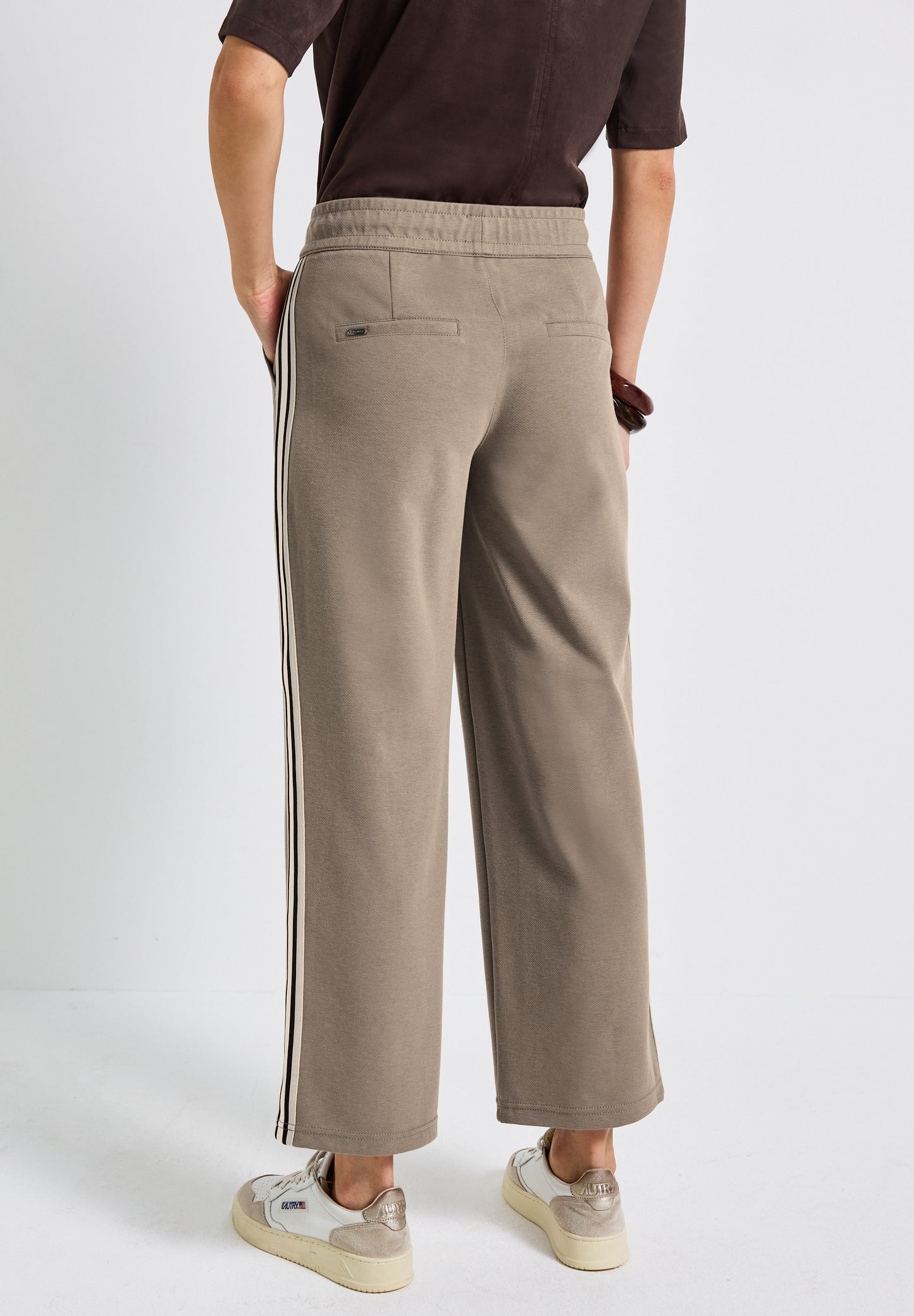 Street One Straight Leg Strukturhose - Farbe: bark brown
