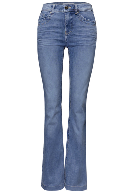 Street One - Bootcut Jeans - Farbe: Light Blue Wash