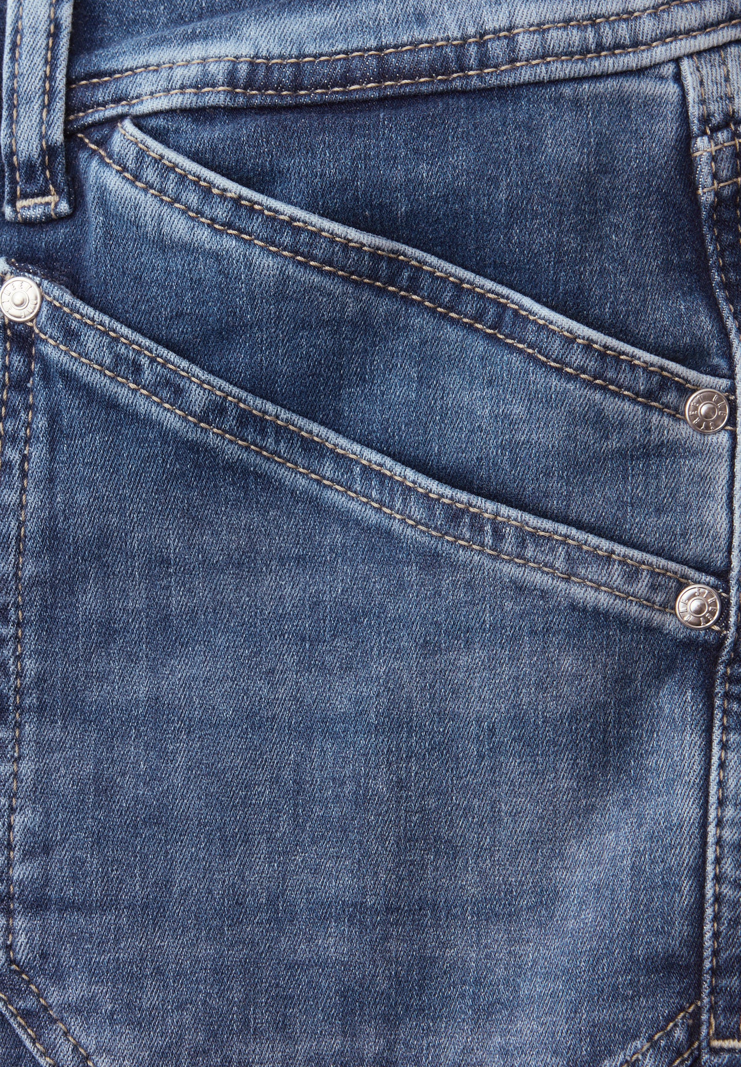 Street One - Cargo Jeans - Farbe: Medium Blue Wash