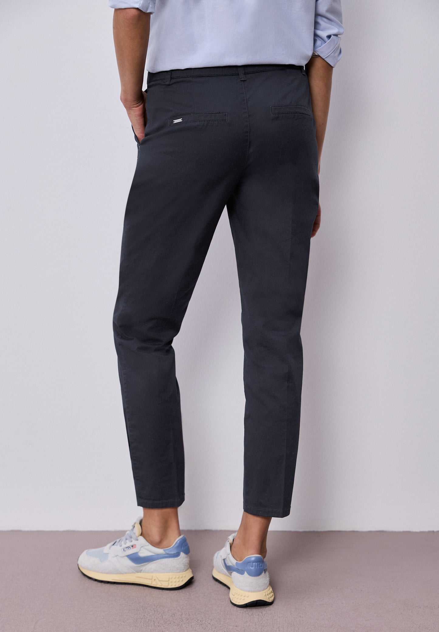 Street One - Chino im Casual Fit in Farbe: deep blue