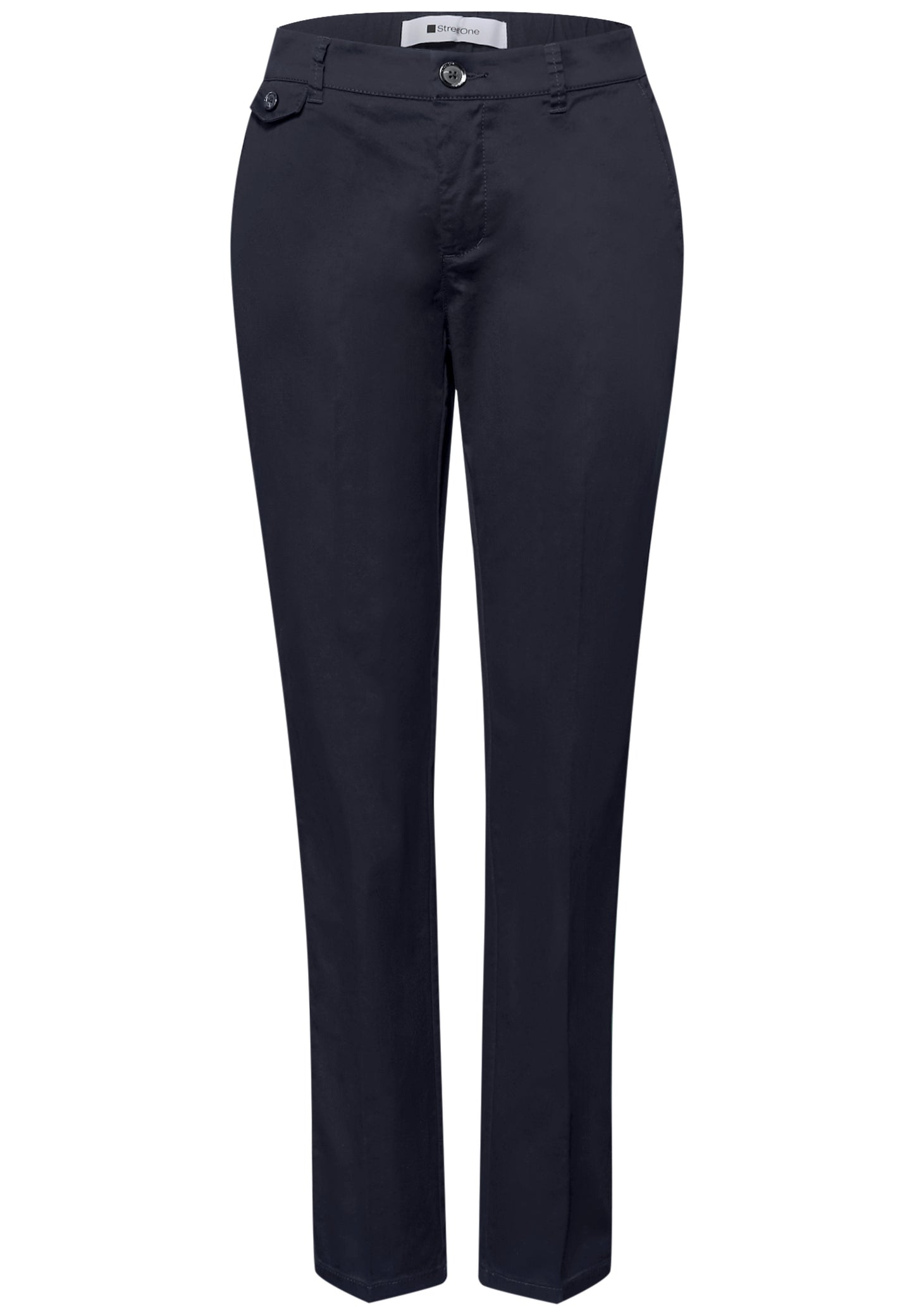 Street One - Chino im Casual Fit in Farbe: deep blue