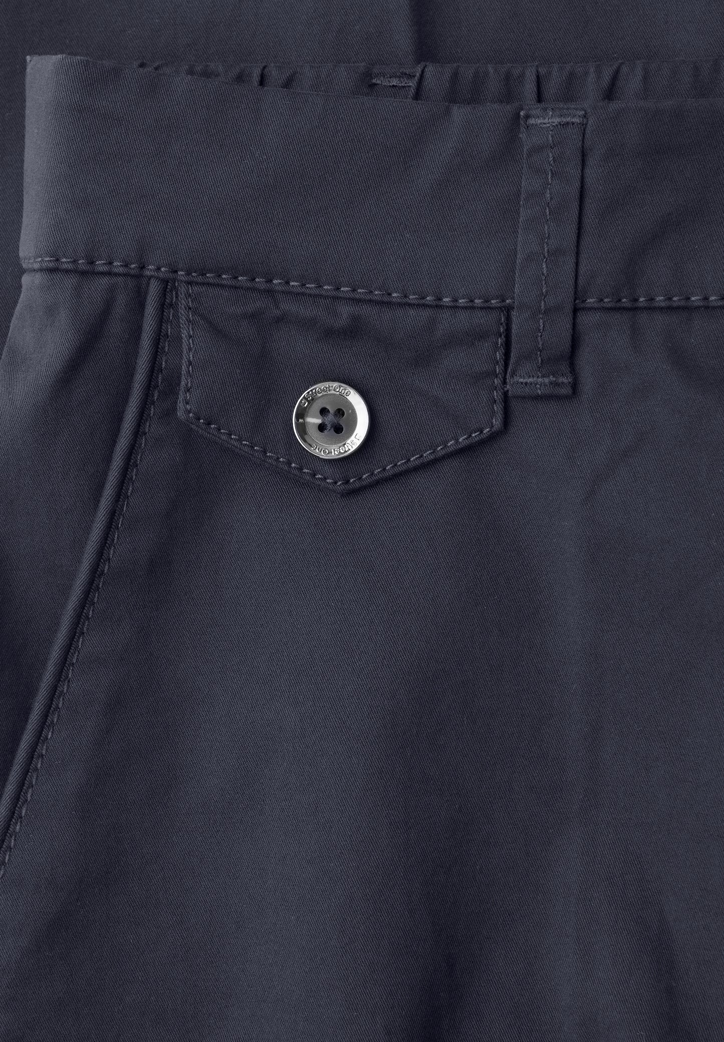 Street One - Chino im Casual Fit in Farbe: deep blue