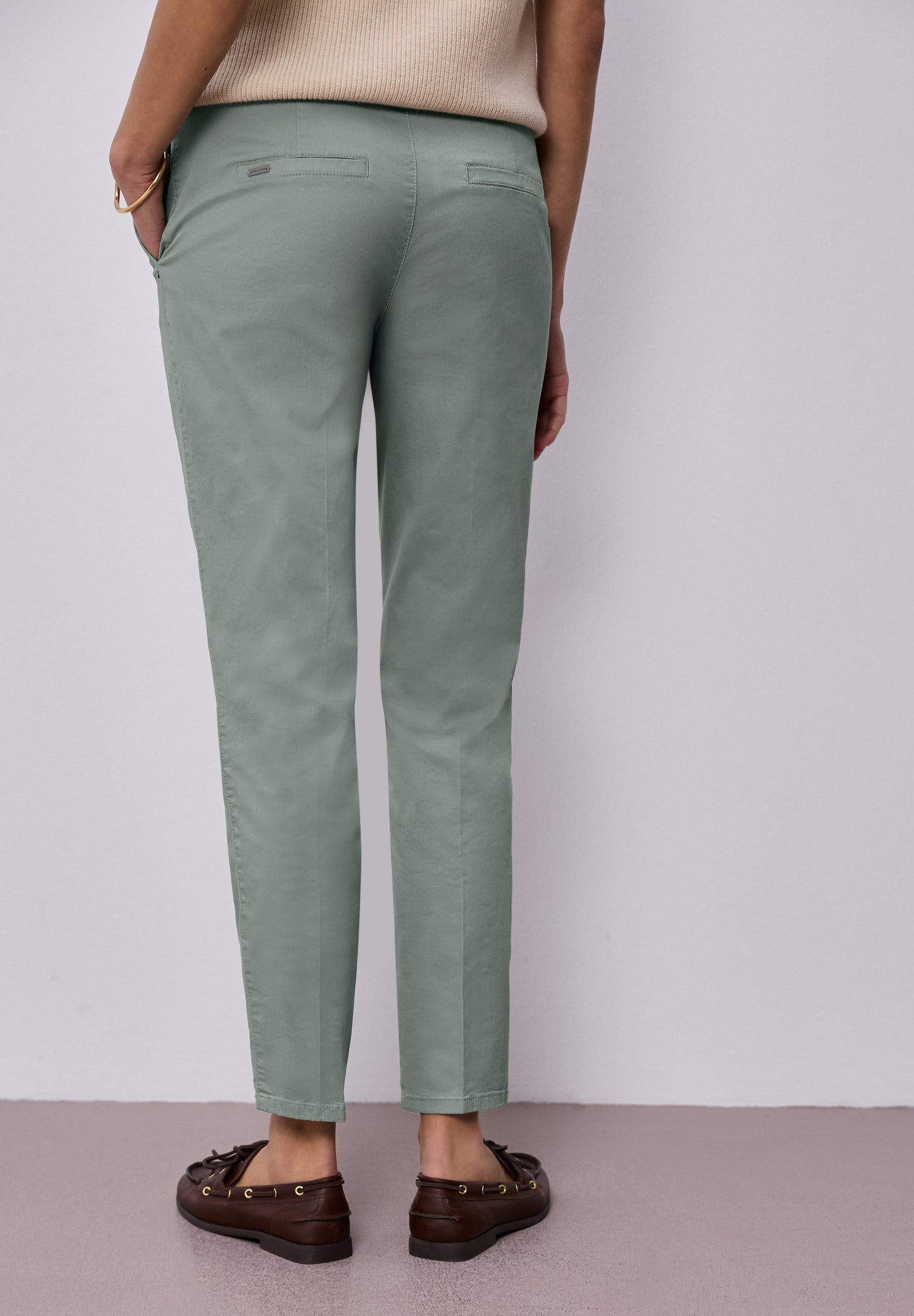 Street One - Chino im Casual Fit - Farbe: dark mint green