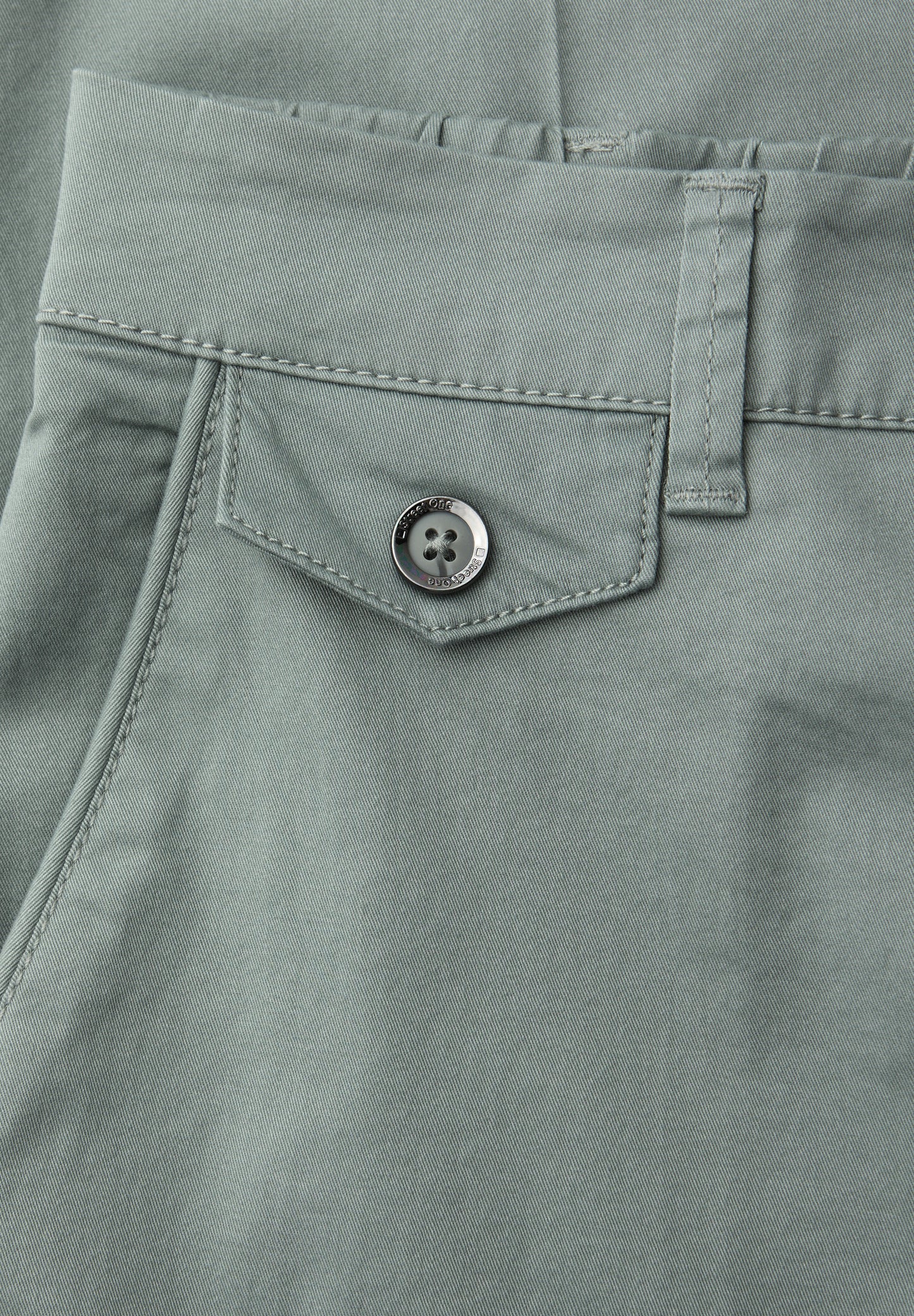 Street One - Chino im Casual Fit - Farbe: dark mint green
