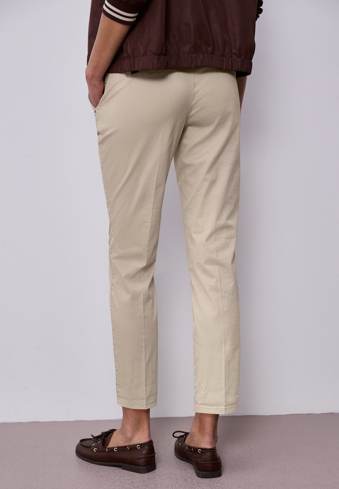 Street One - Chino im Casual Fit - Farbe: cobble stone