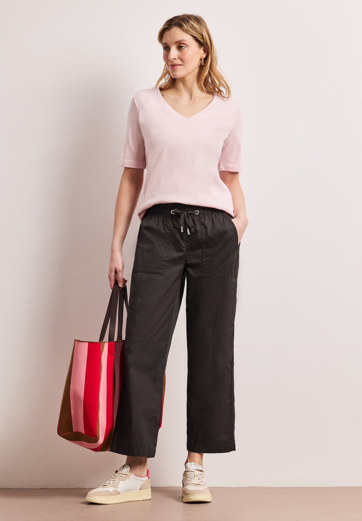 Street One - Straight Leg Hose in Hose Papertouchware - Farbe: deep earth
