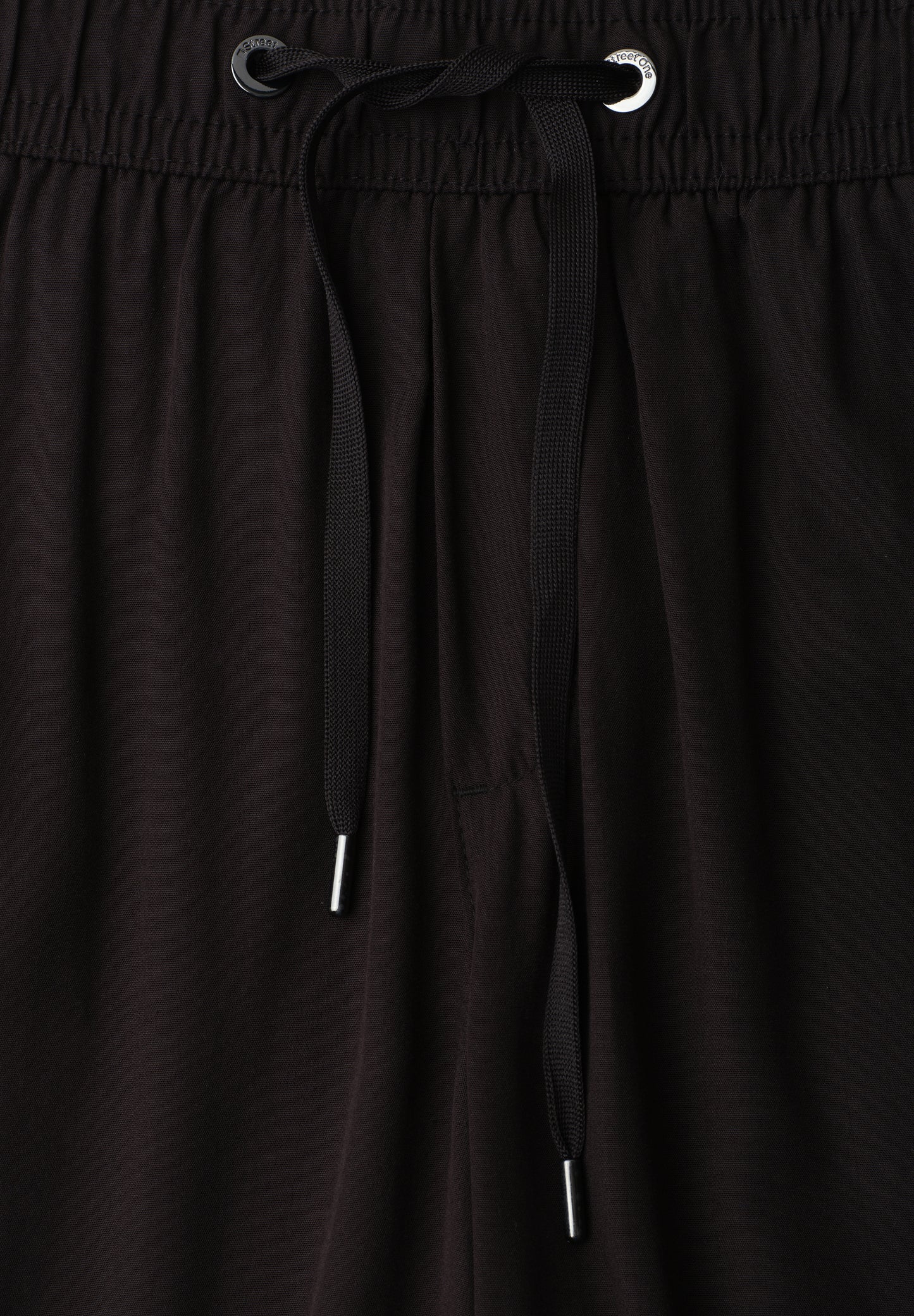 Street One - High Waist Wide Leg Hose im Loose Fit - Farbe: Black
