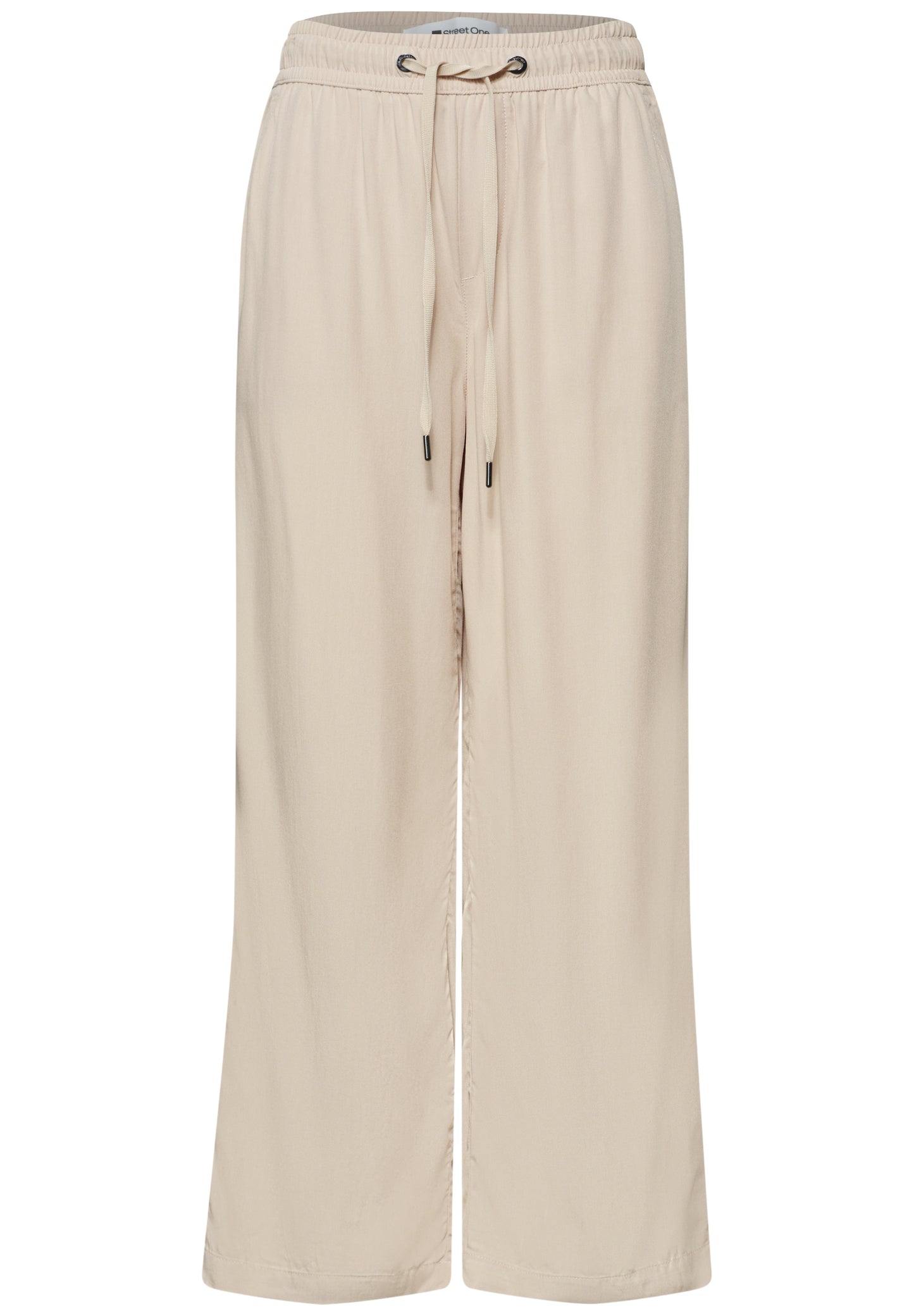 Street One - High Waist Wide Leg Hose im Loose Fit - Farbe: cobble stone