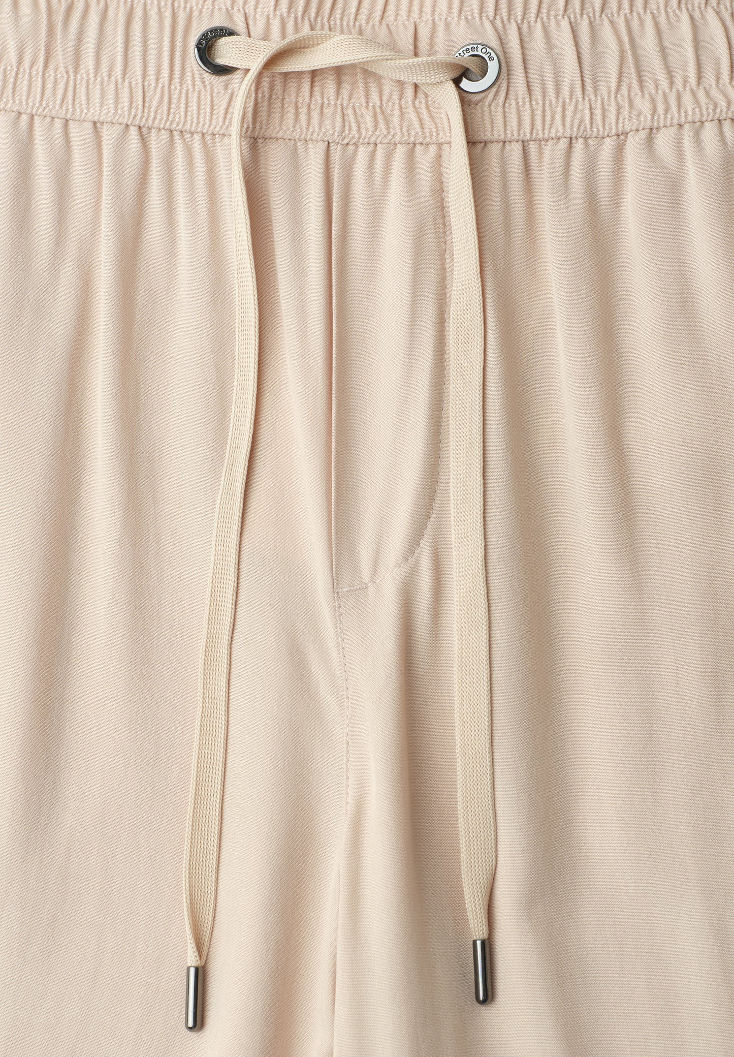 Street One - High Waist Wide Leg Hose im Loose Fit - Farbe: cobble stone