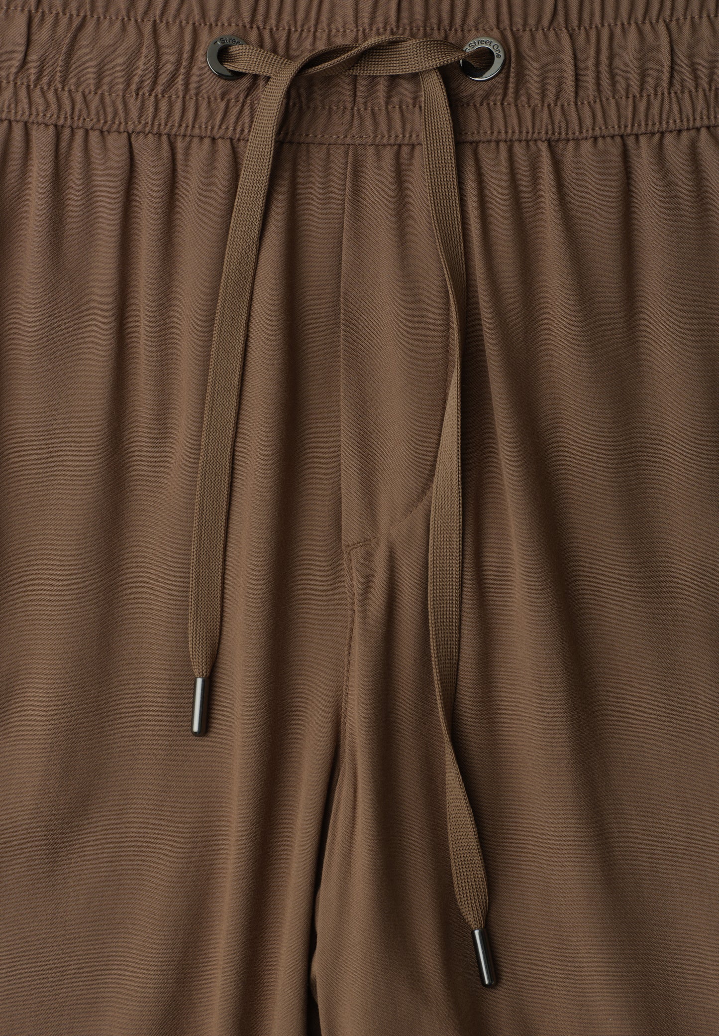 Street One - High Waist Wide Leg Hose im Loose Fit - Farbe: cold brew brown