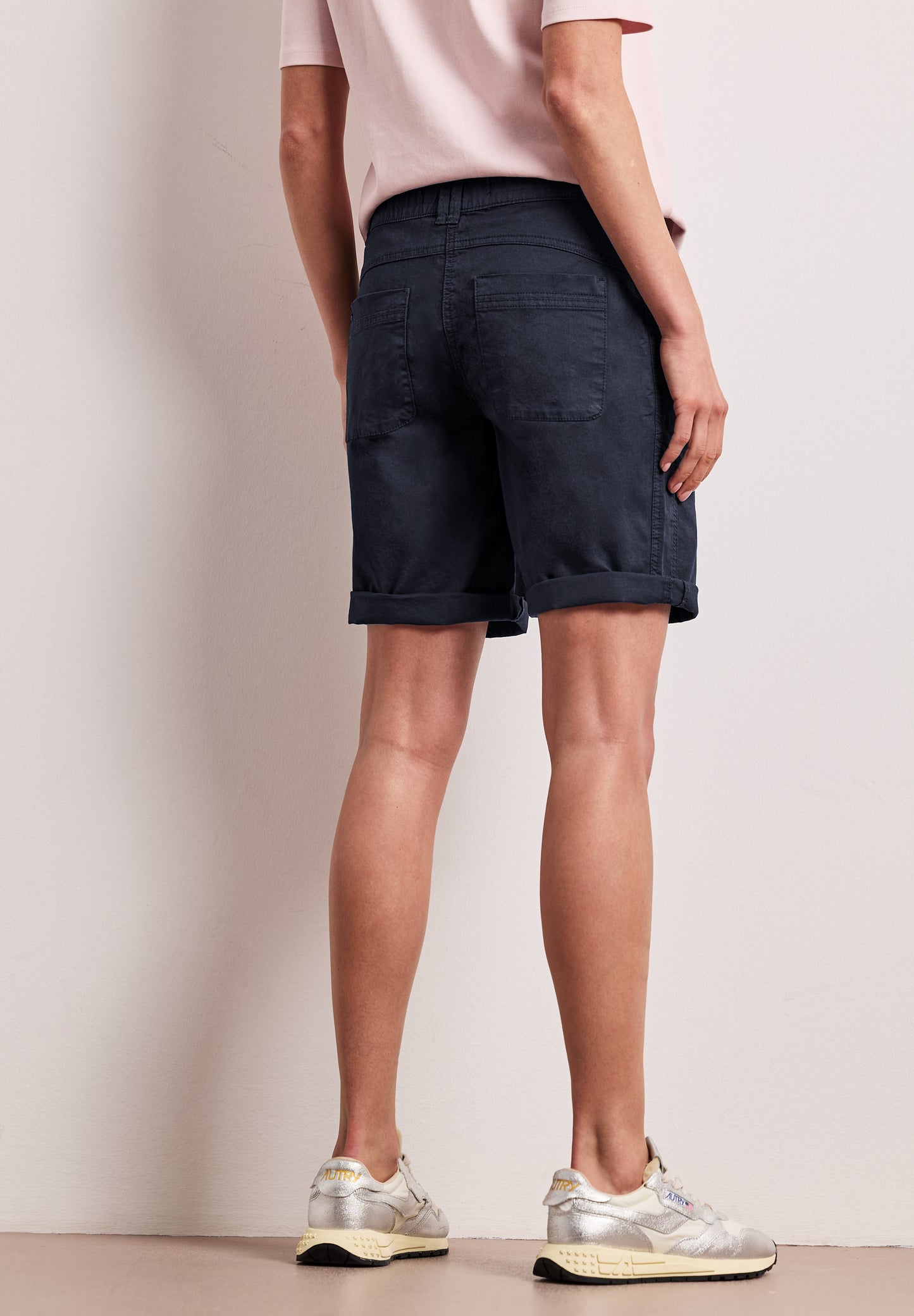Street One - Straight Leg Bermuda mit Turn-Up - Farbe: shadowed navy