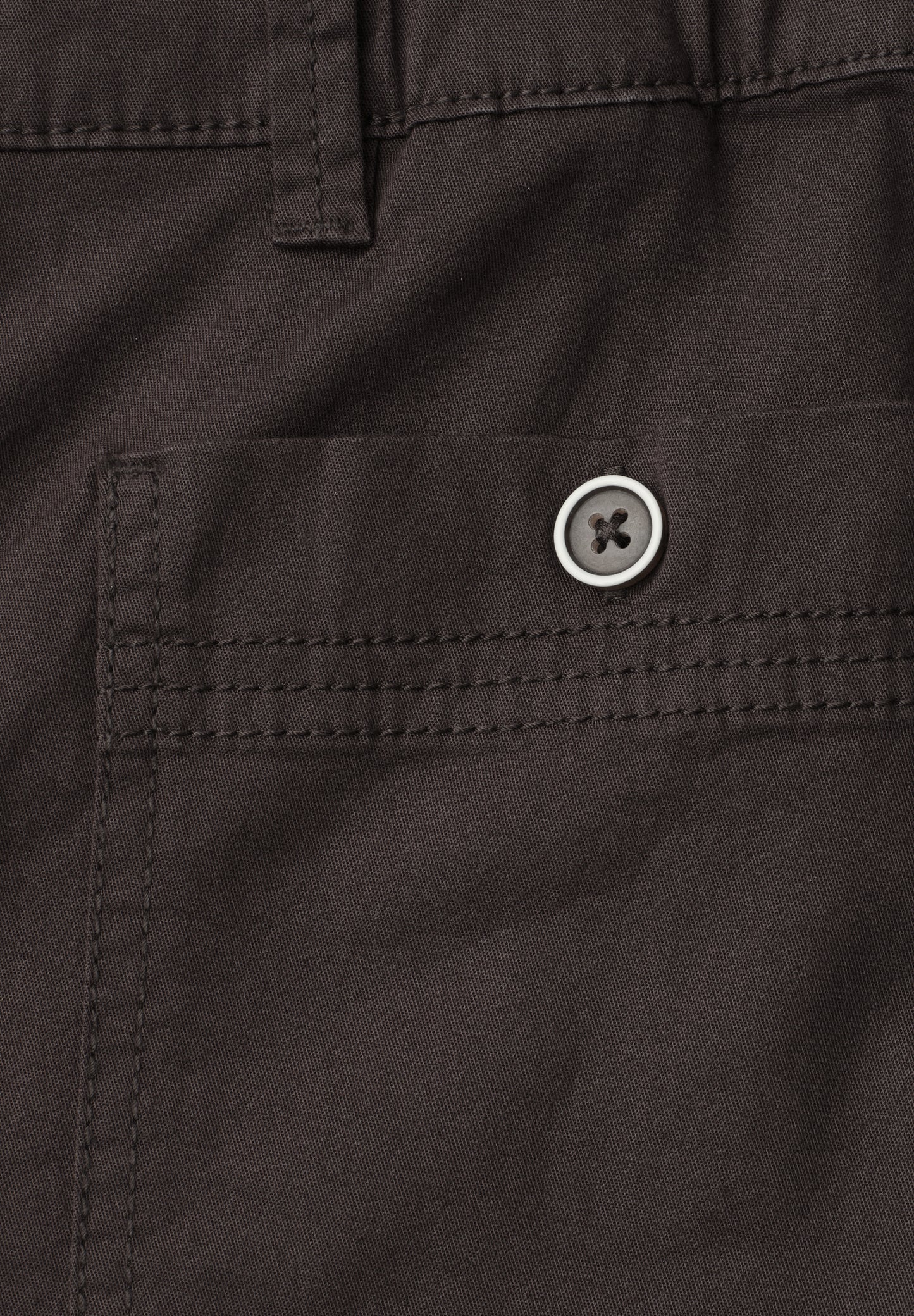 Street One - Straight Leg Bermuda mit Turn-Up - Farbe: deep earth