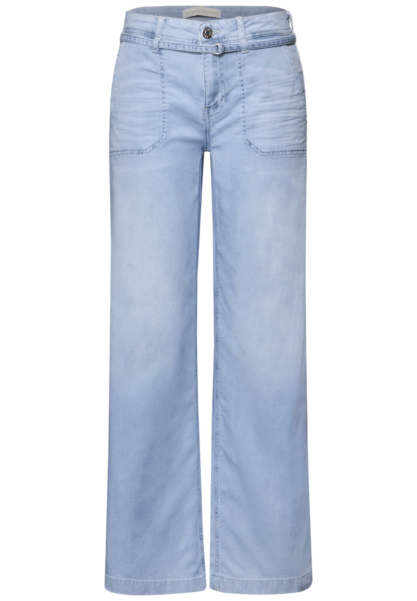 Street One Wide Leg Jeans im Bleached-Look