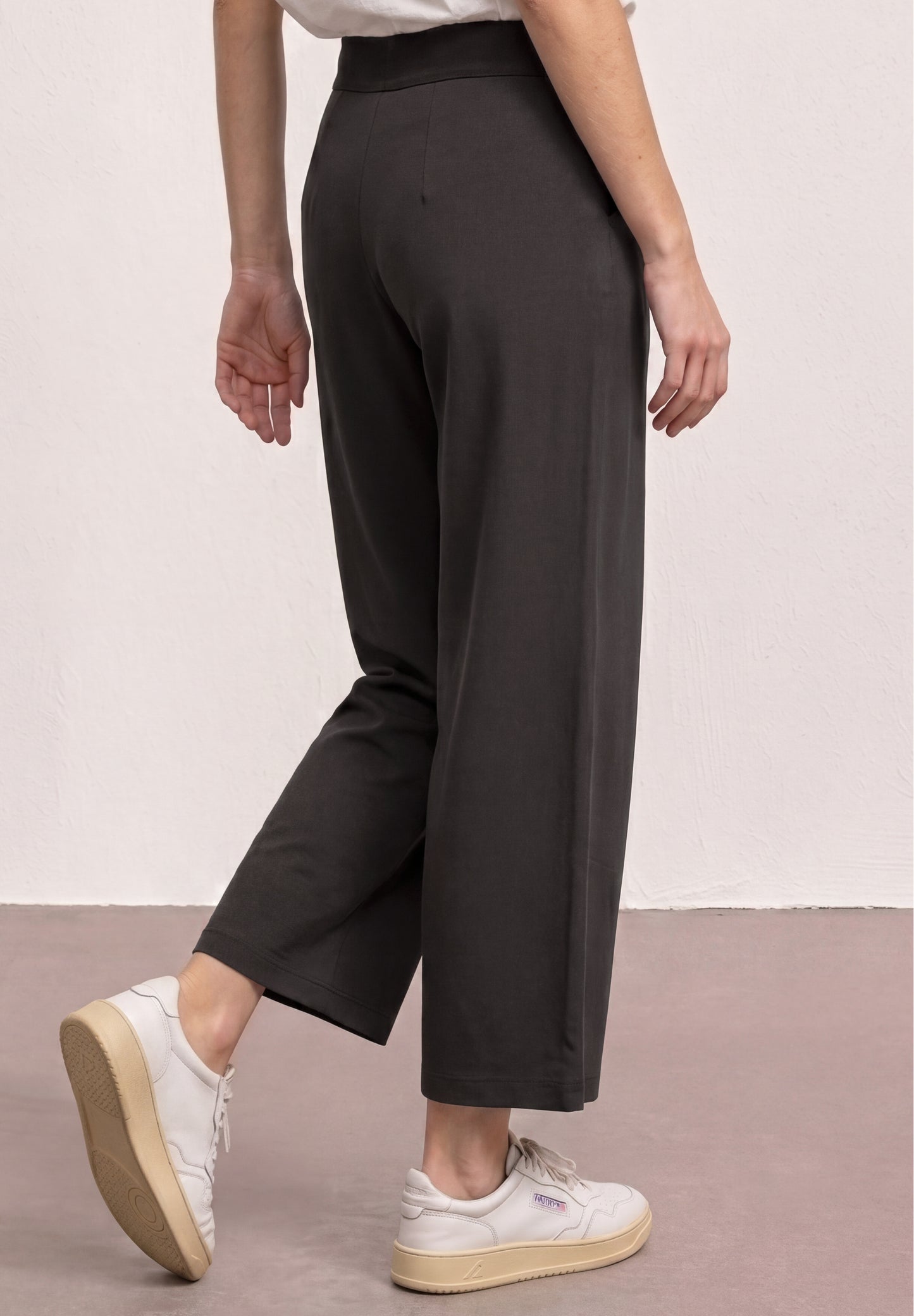 Street One - 7/8 Wide Leg Hose im Loose Fit - Farbe: deep earth