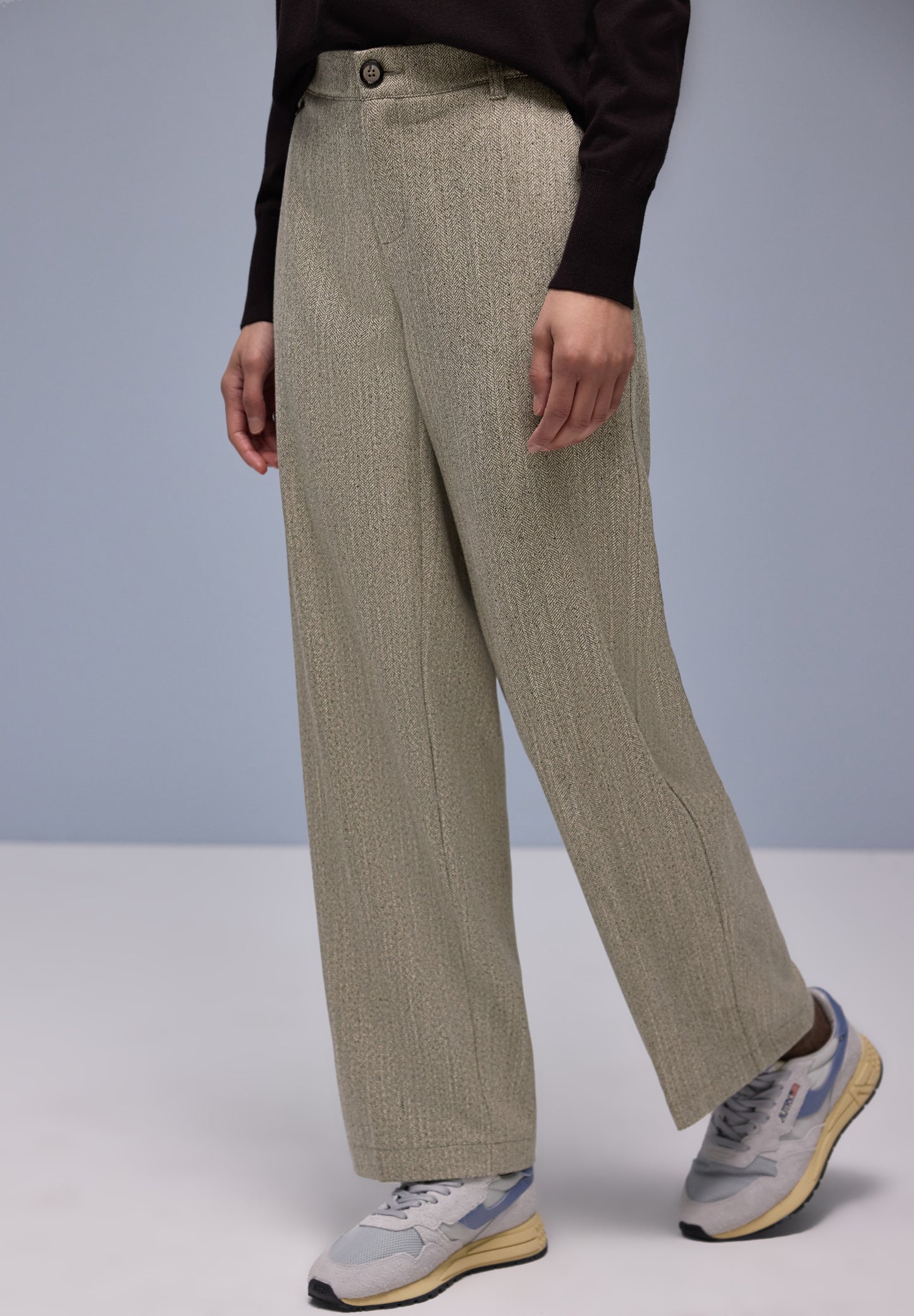 Street One - Straight Leg Hose - Farbe: cotton beige
