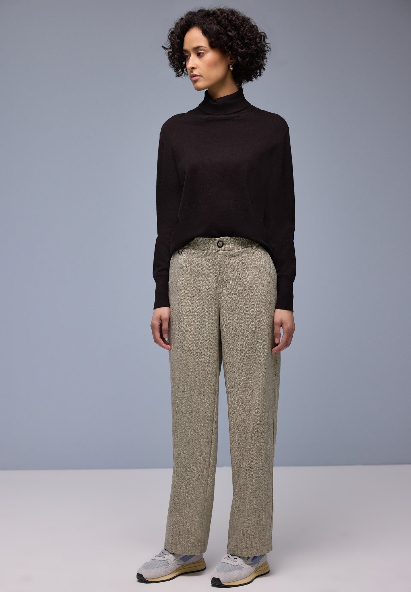 Street One - Straight Leg Hose - Farbe: cotton beige