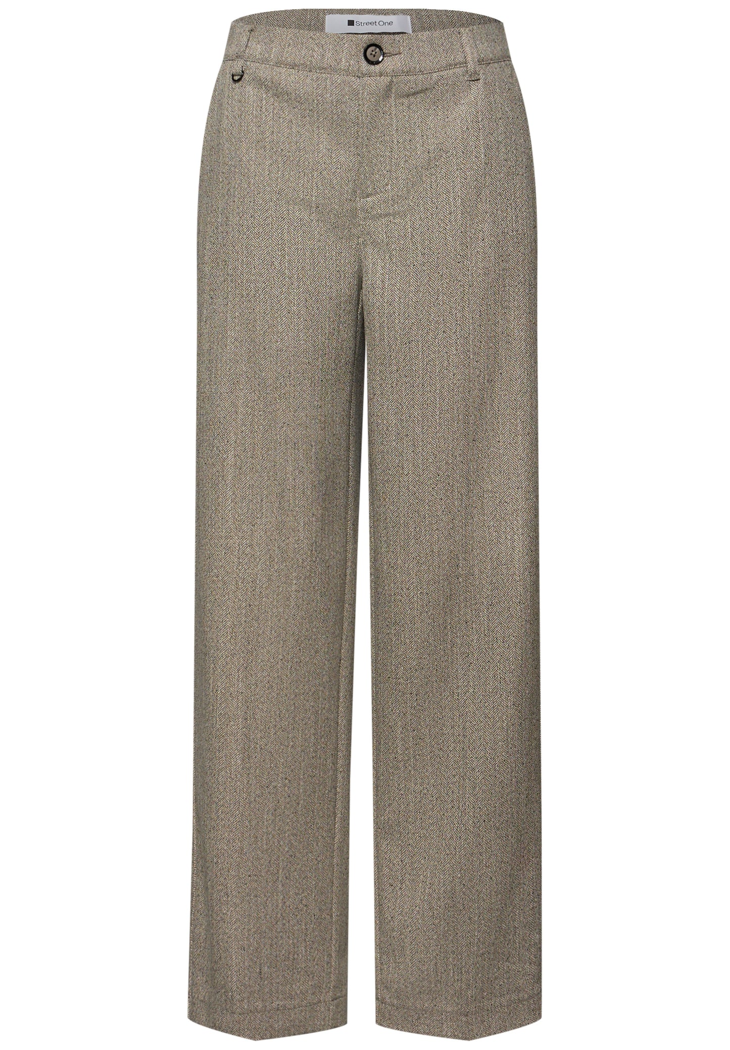 Street One - Straight Leg Hose - Farbe: cotton beige