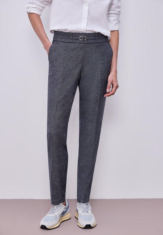 Street One - Melange Hose - Farbe: shadowed navy