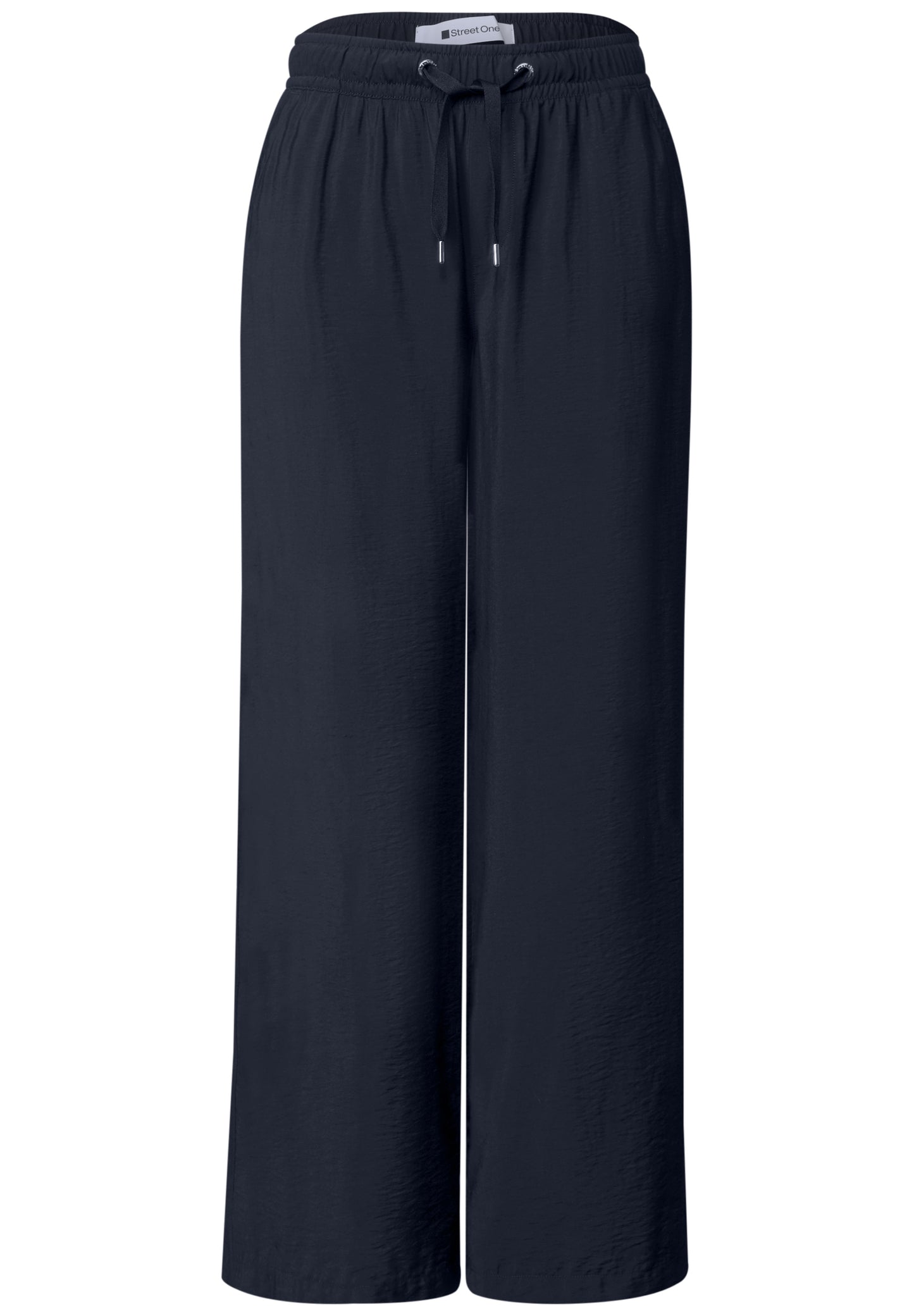 Street One - High Waist Wide Leg Hose im Loose Fit - Farbe: deep blue