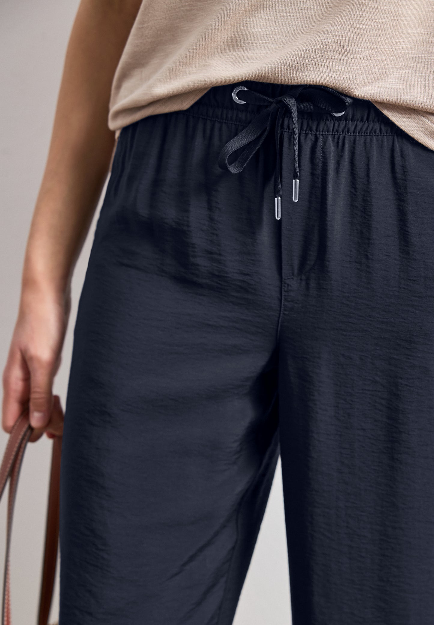Street One - High Waist Wide Leg Hose im Loose Fit - Farbe: deep blue